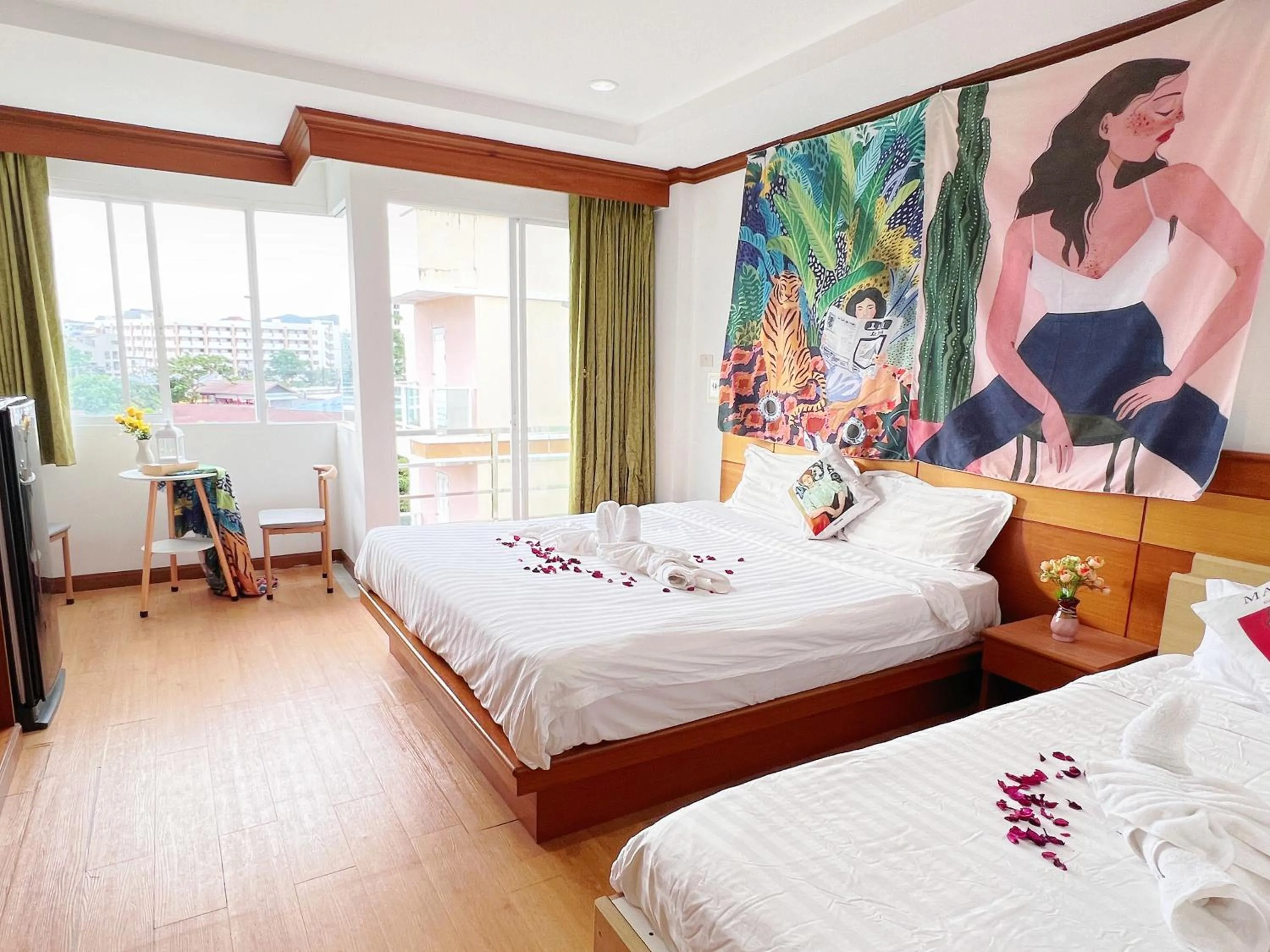 Bed in Lanting House Phuket