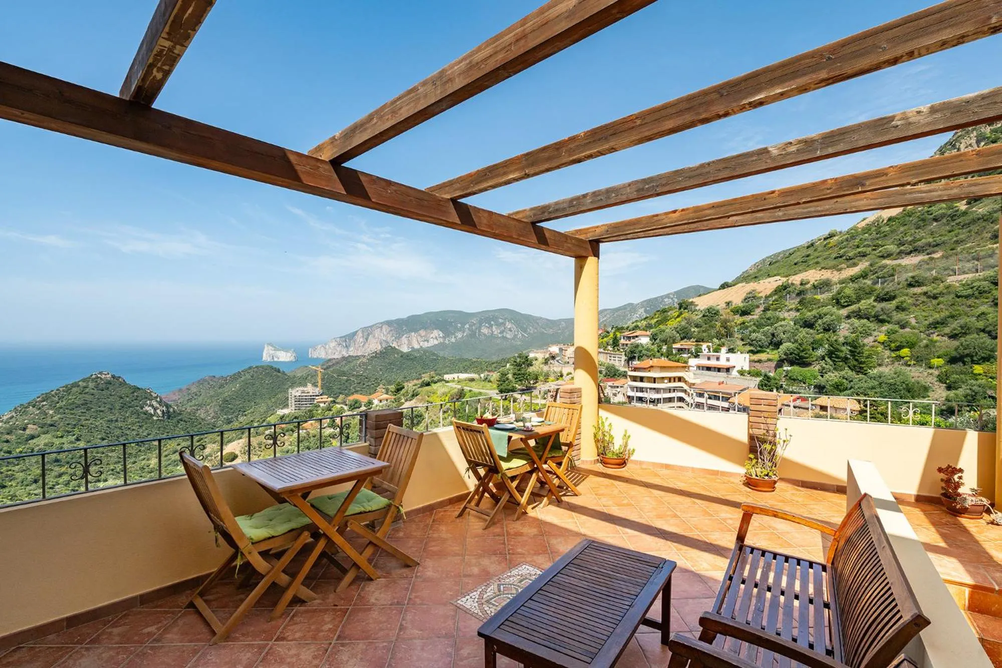 Balcony/Terrace in B&B Pedra Rubia