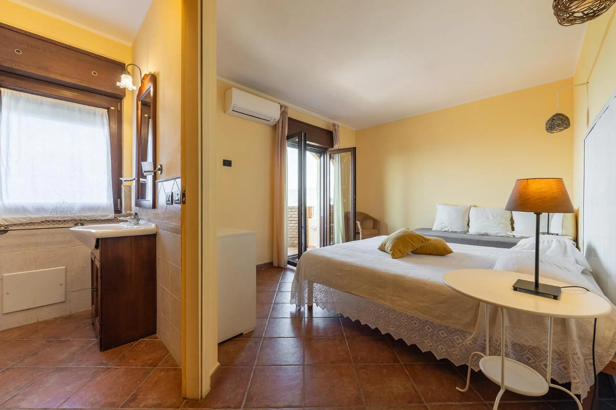 Bed in B&B Pedra Rubia