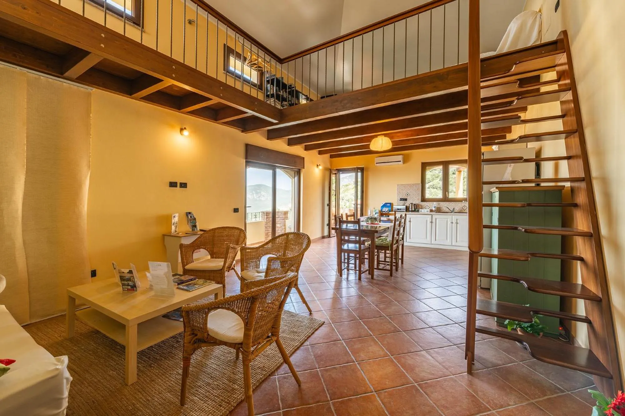Living room in B&B Pedra Rubia
