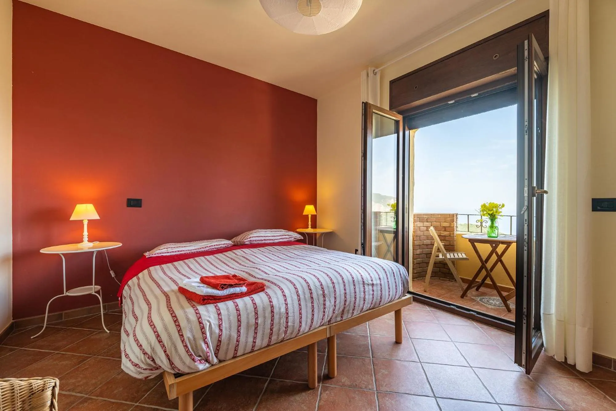 Bed in B&B Pedra Rubia