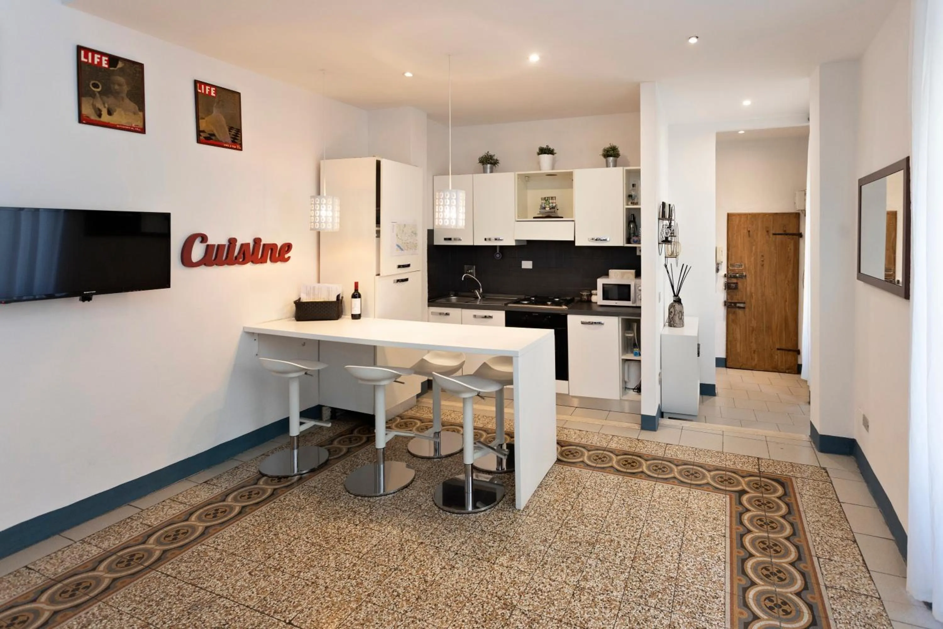Kitchen or kitchenette in Locanda dei Poeti Rooms & Apartments