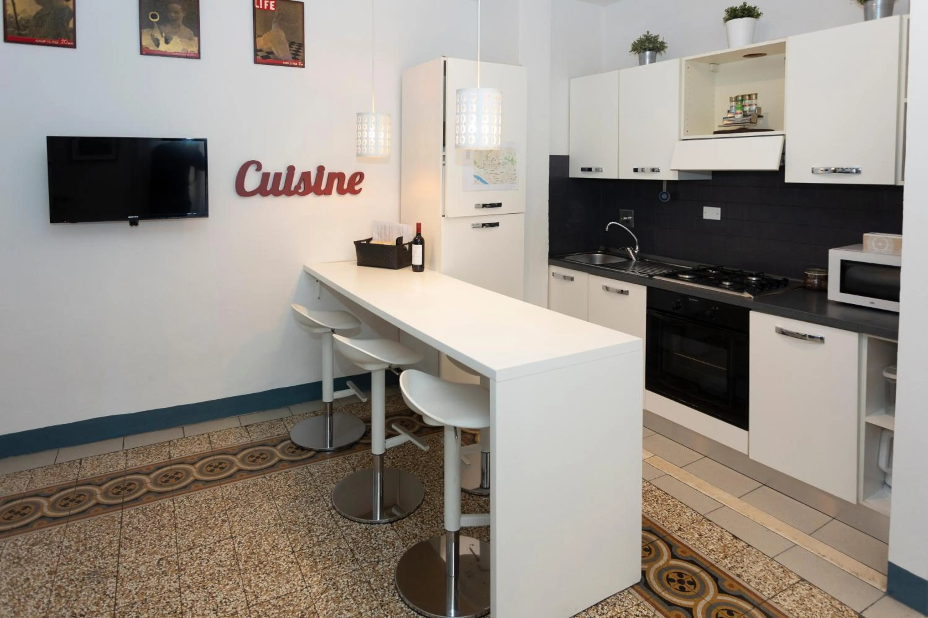 Kitchen or kitchenette in Locanda dei Poeti Rooms & Apartments