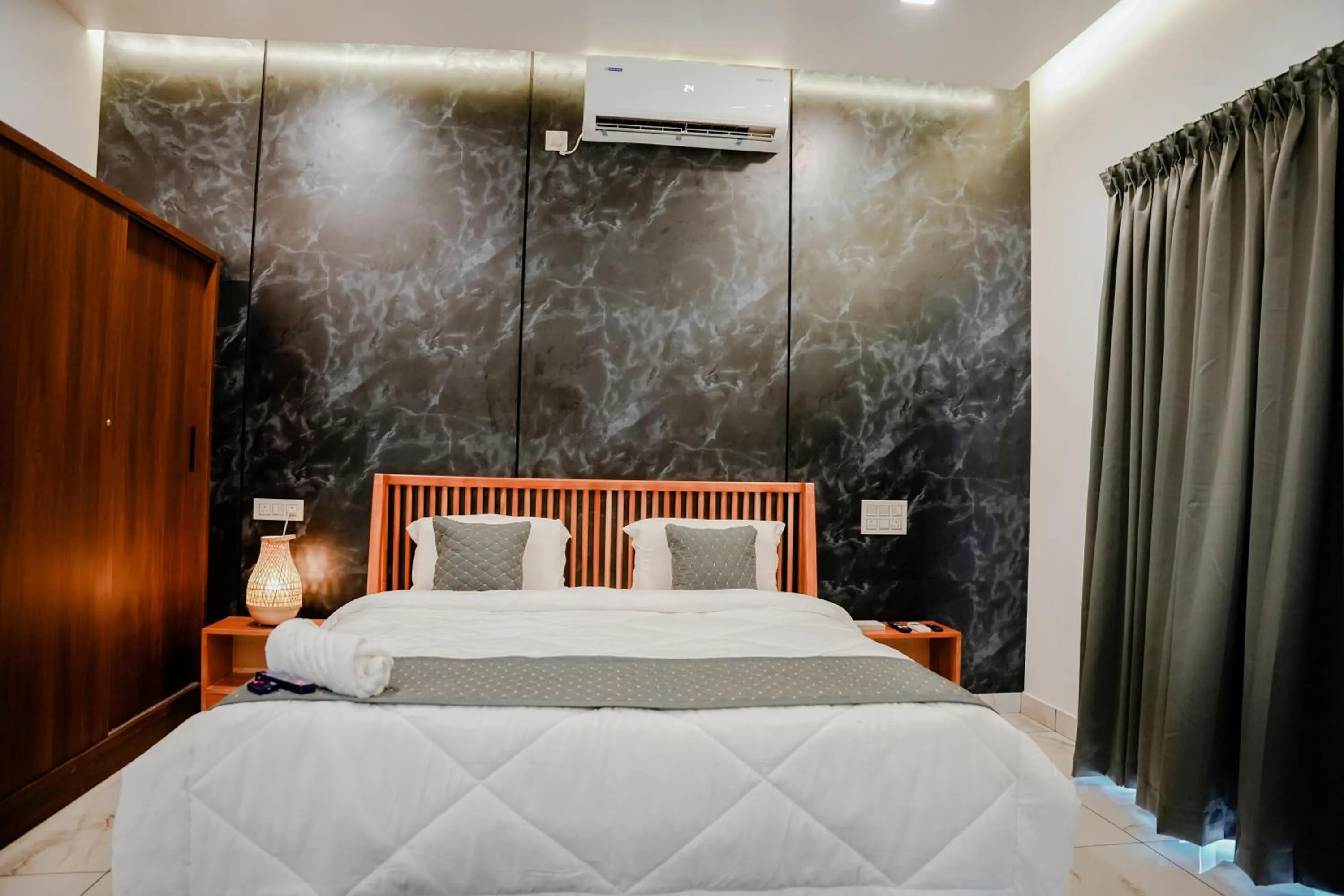 Bed in Ethnic Villa Wayanad