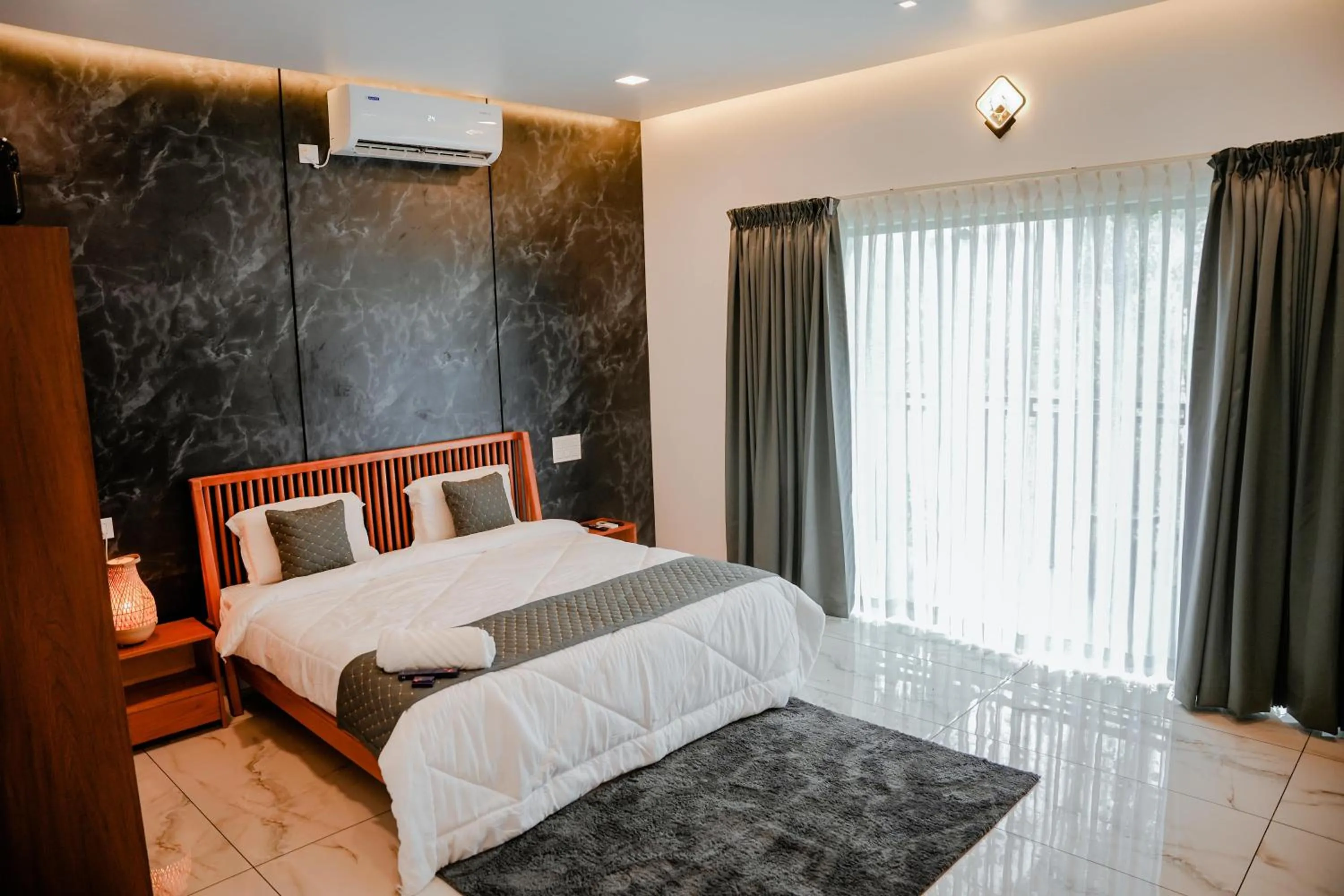 Bed in Ethnic Villa Wayanad