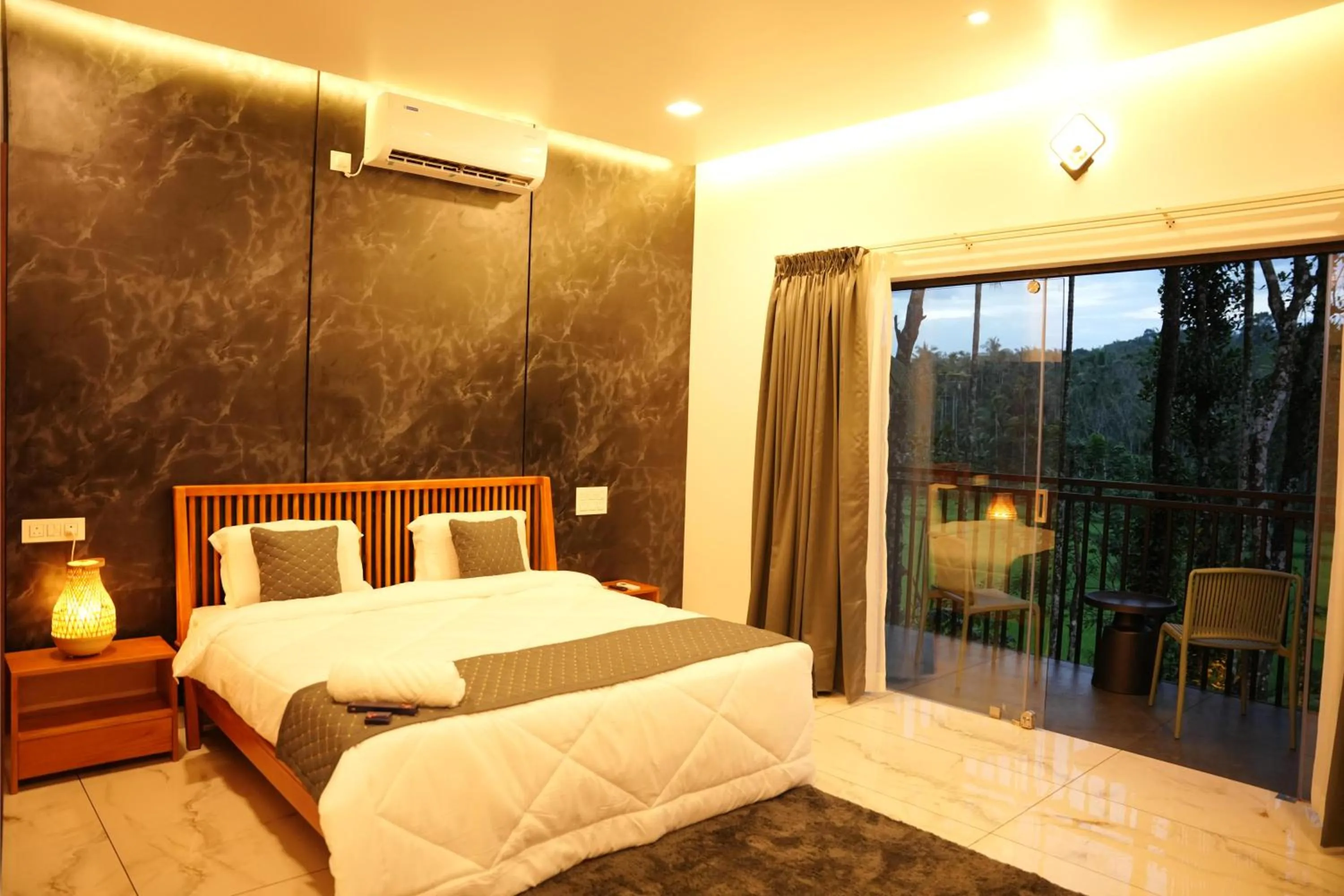 Bed in Ethnic Villa Wayanad