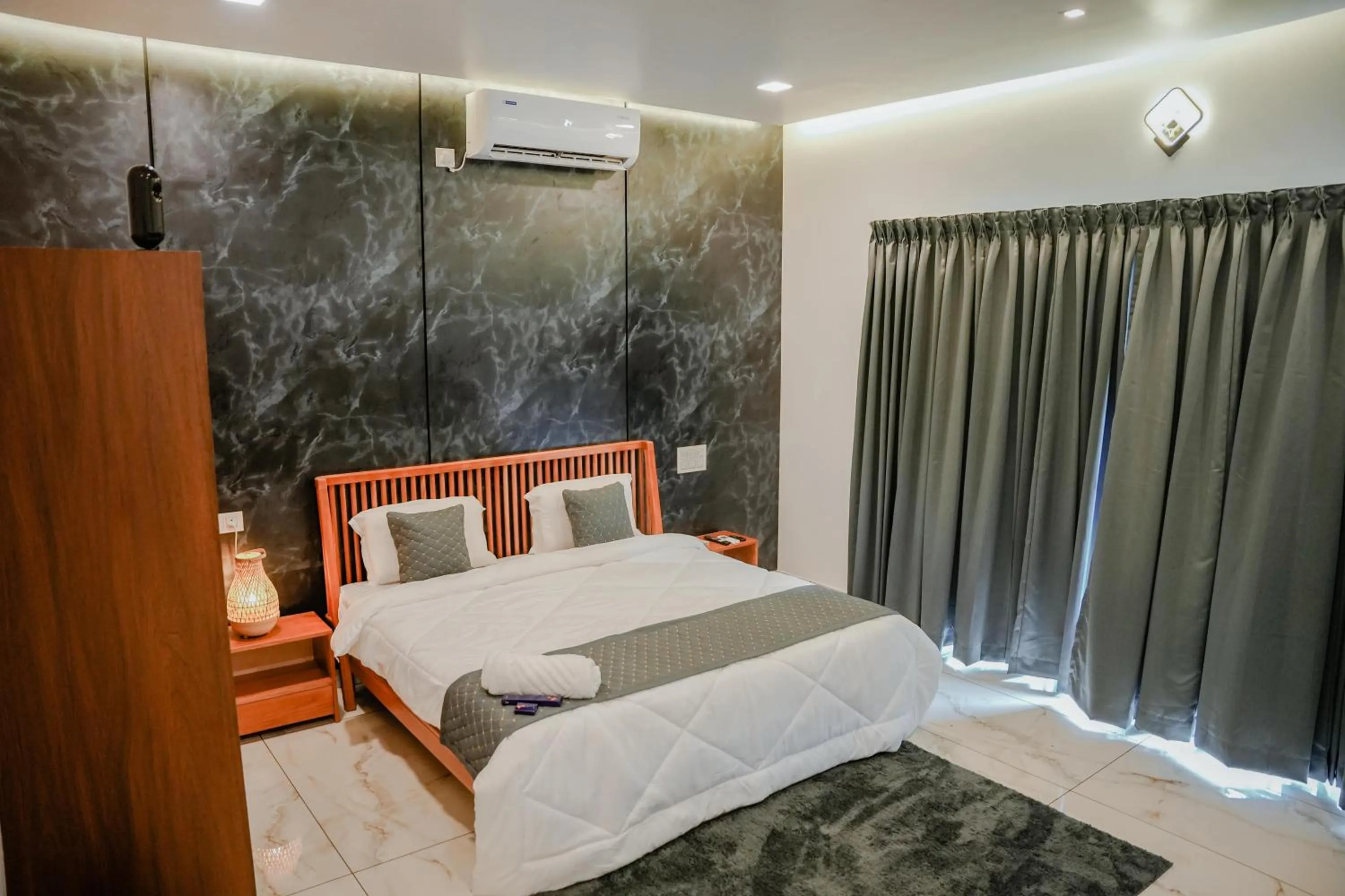 Bed in Ethnic Villa Wayanad