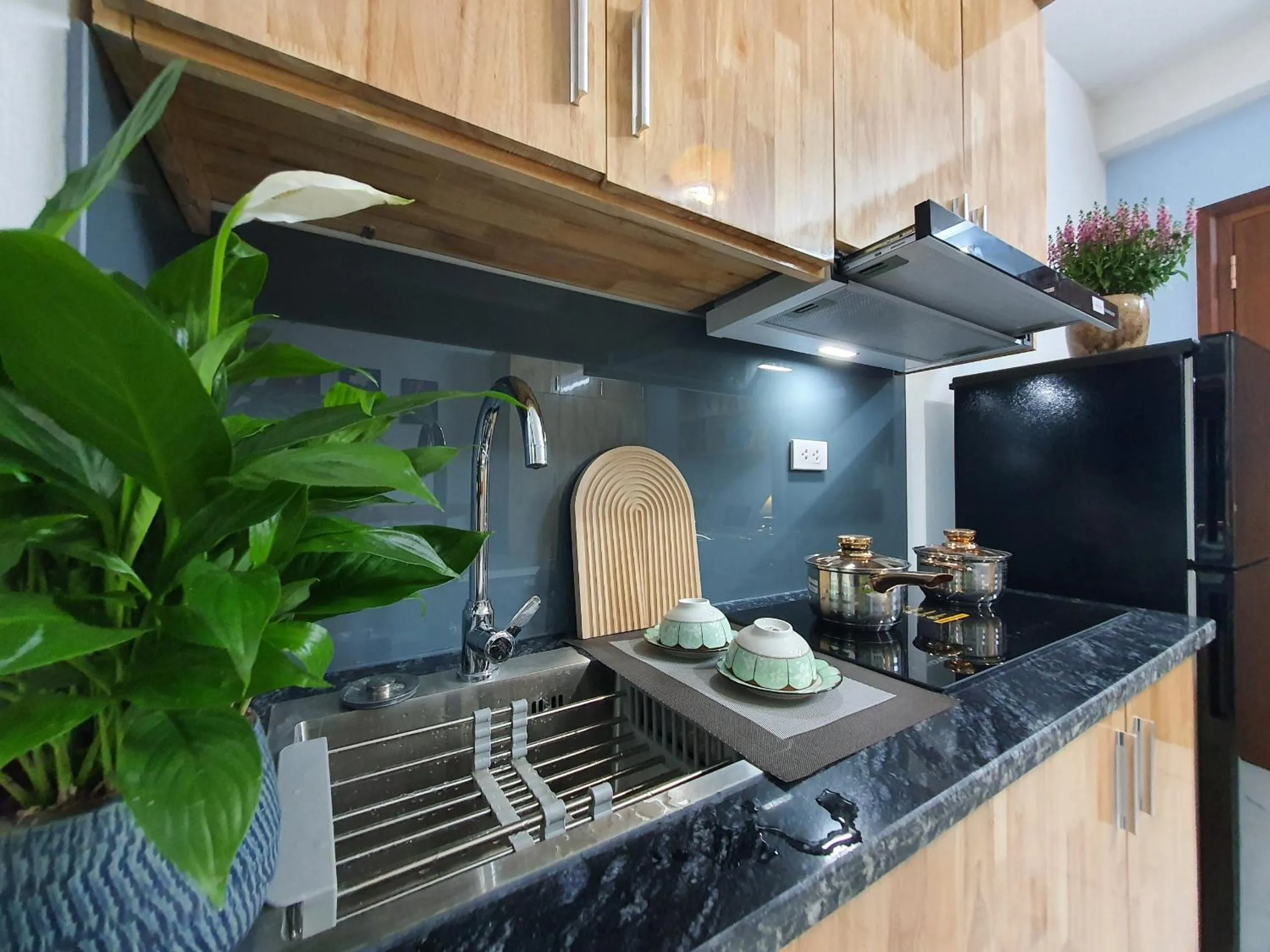 Kitchen or kitchenette in The Chilling'N Homestay Ha Noi 89