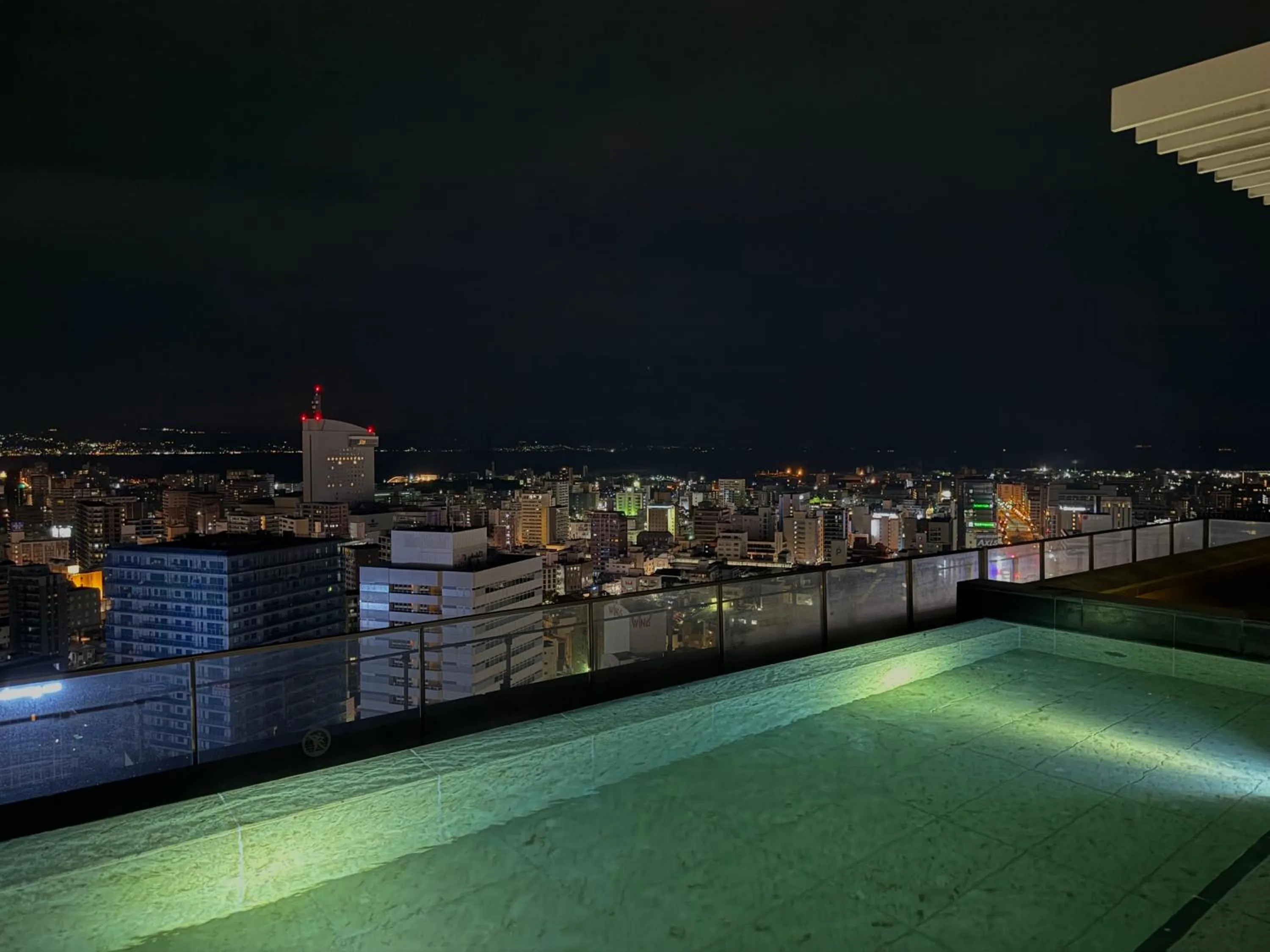 Open Air Bath in JR Kyushu Hotel Blossom Oita