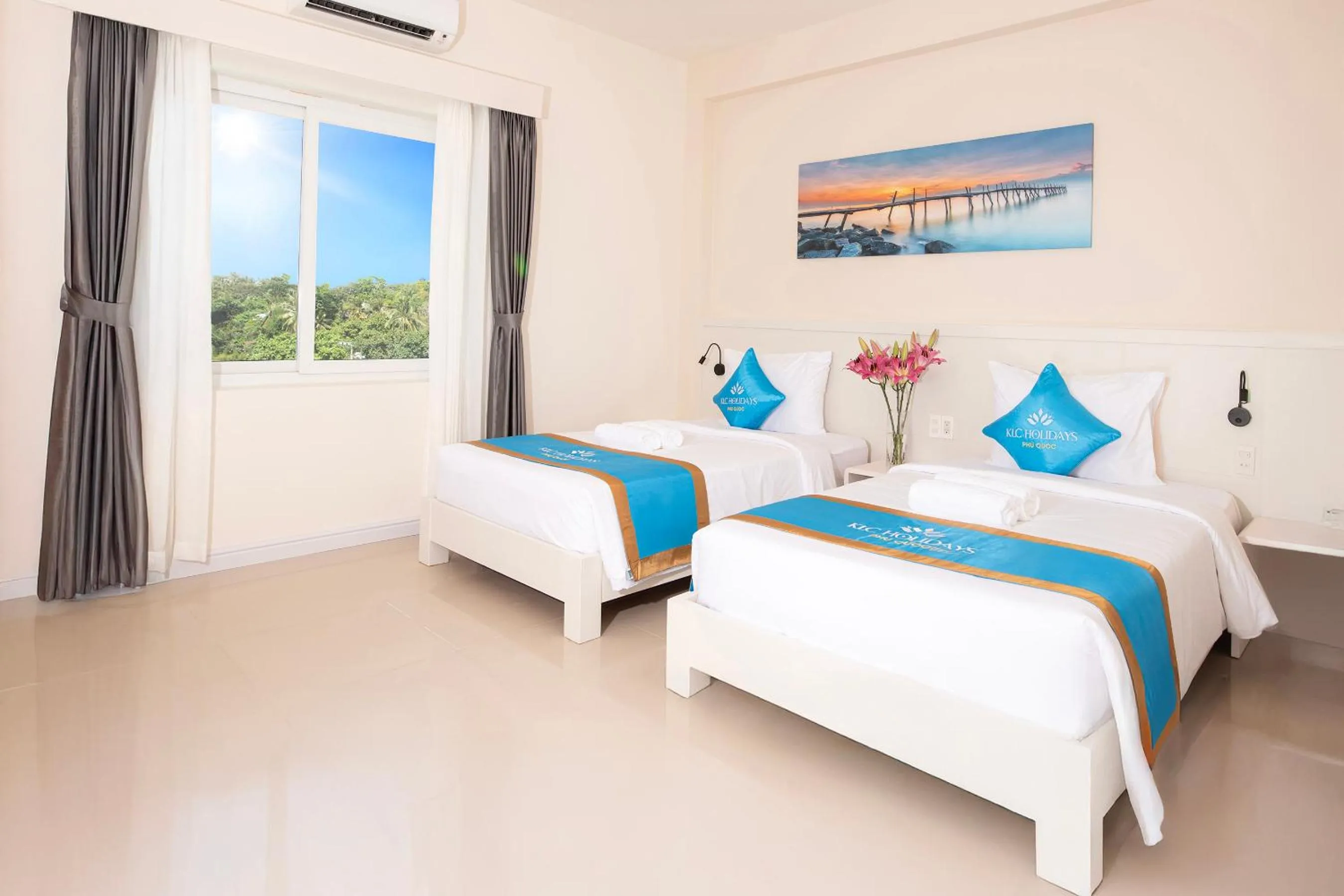 Bedroom, Bed in KLC Holidays Phu Quoc Hotel