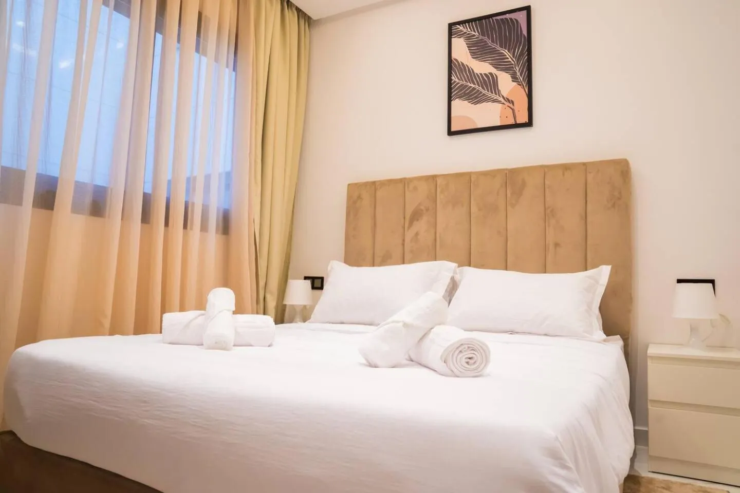 Bed in Amelia Appart-Hotel