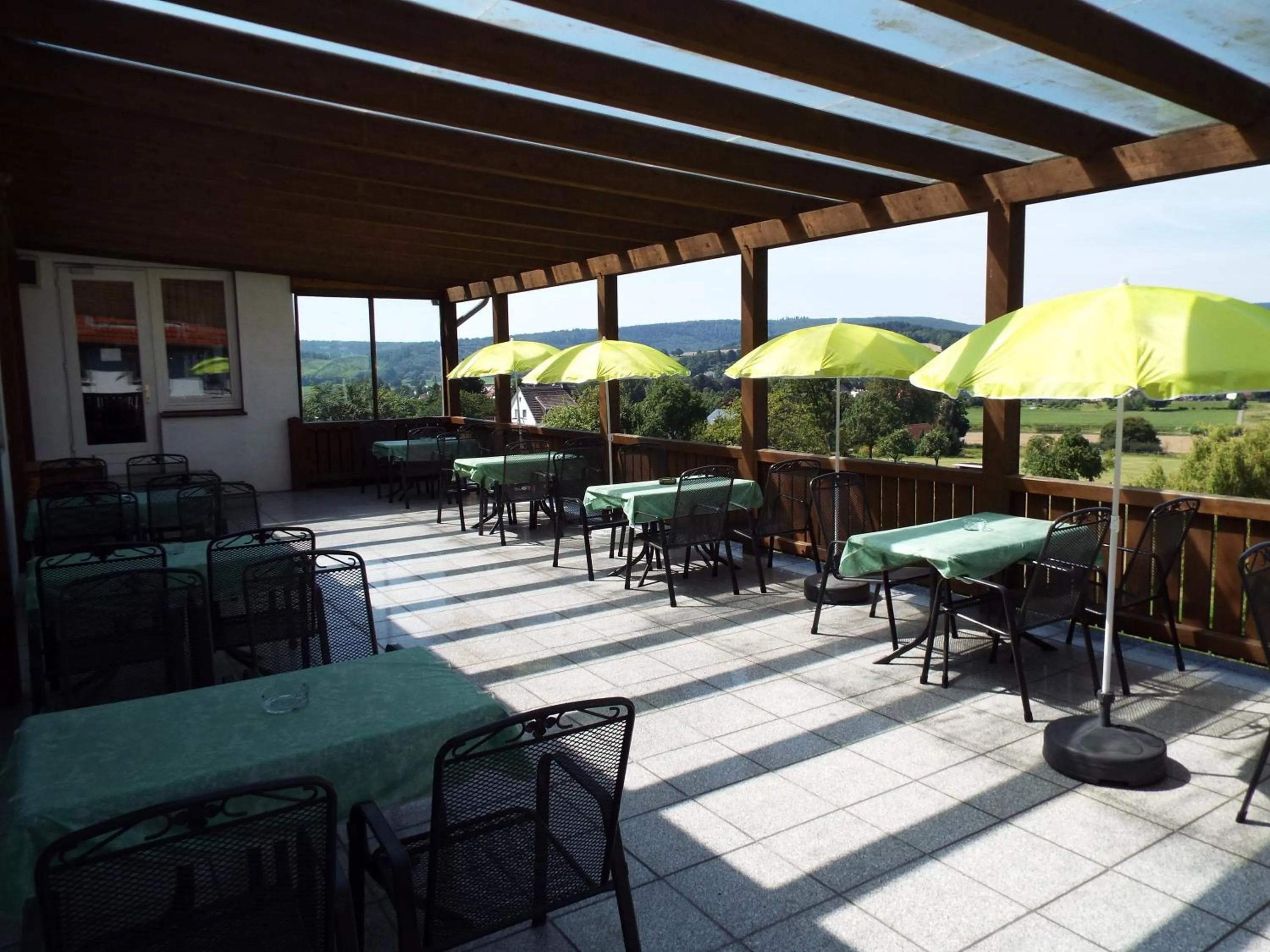 Balcony/Terrace in Hotel garni Zum Reinhardswald