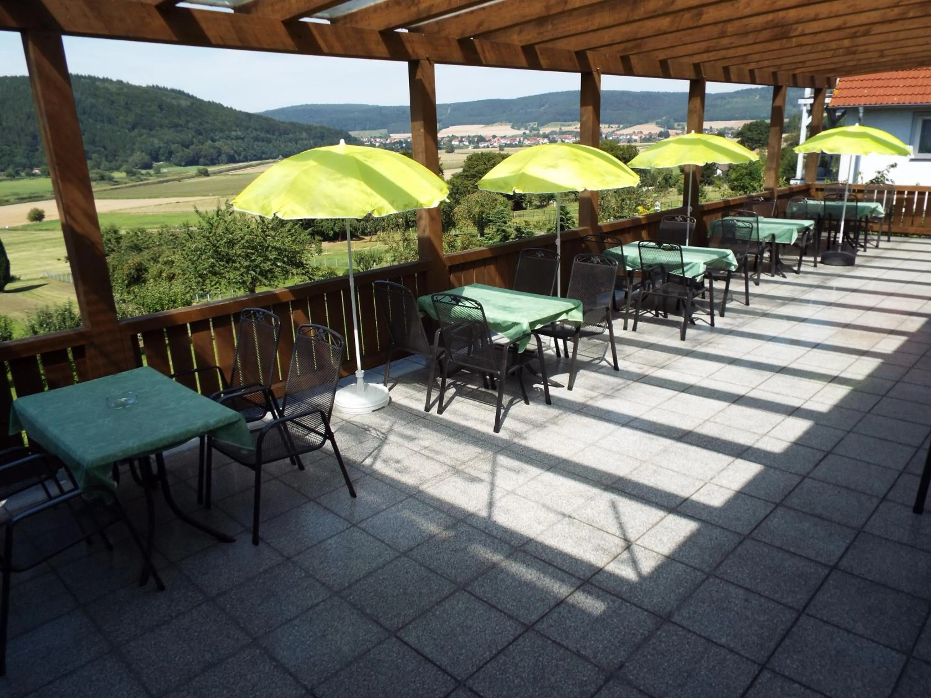 Balcony/Terrace in Hotel garni Zum Reinhardswald