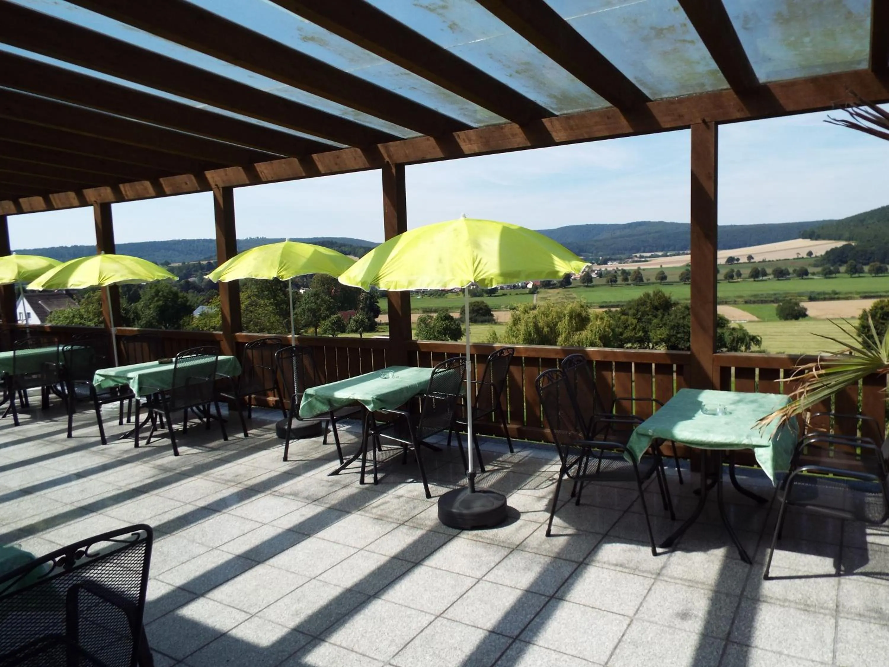 Balcony/Terrace in Hotel garni Zum Reinhardswald