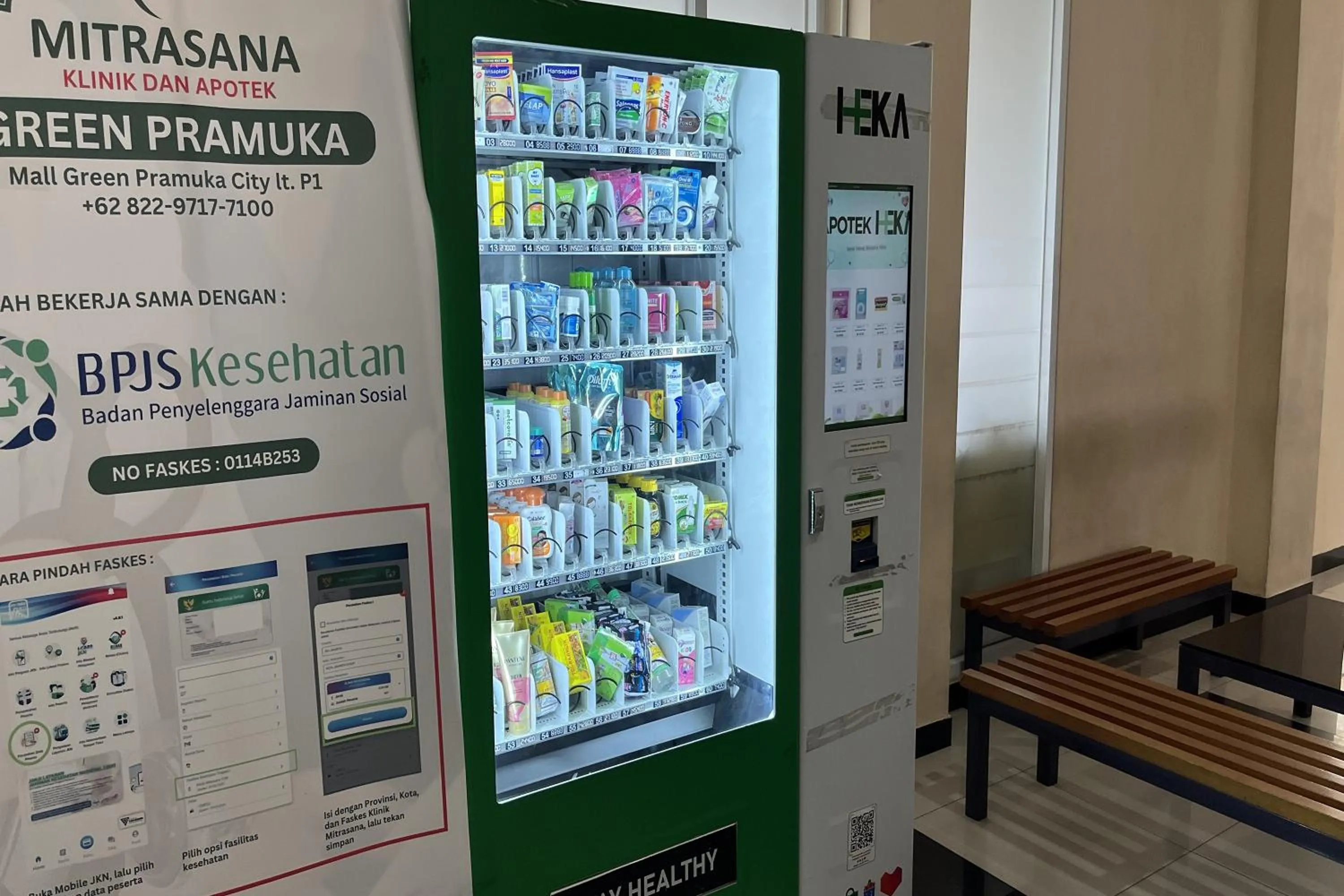 vending machine in Green Pramuka by Uchi Property