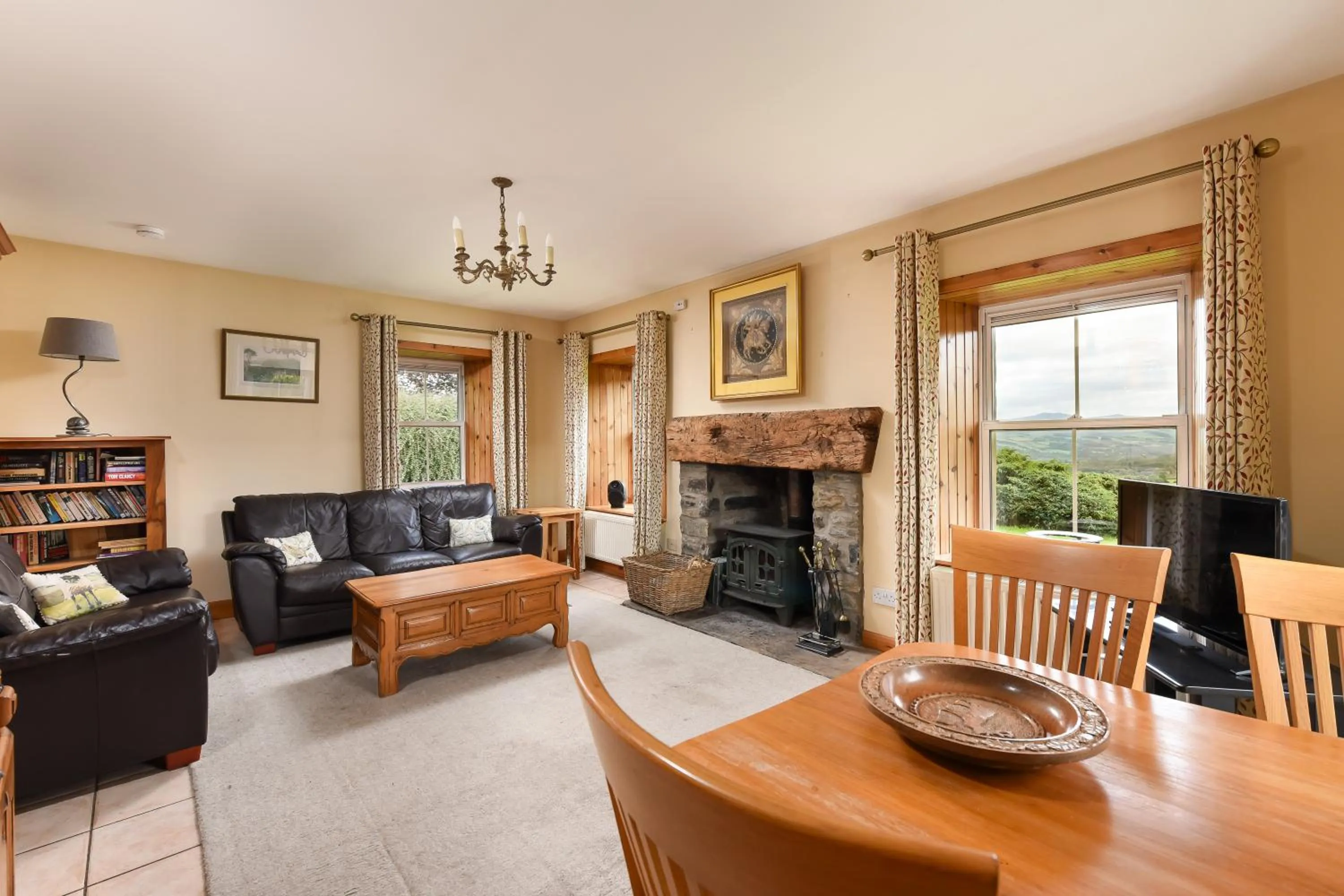 Living room in Errichel House and Cottages
