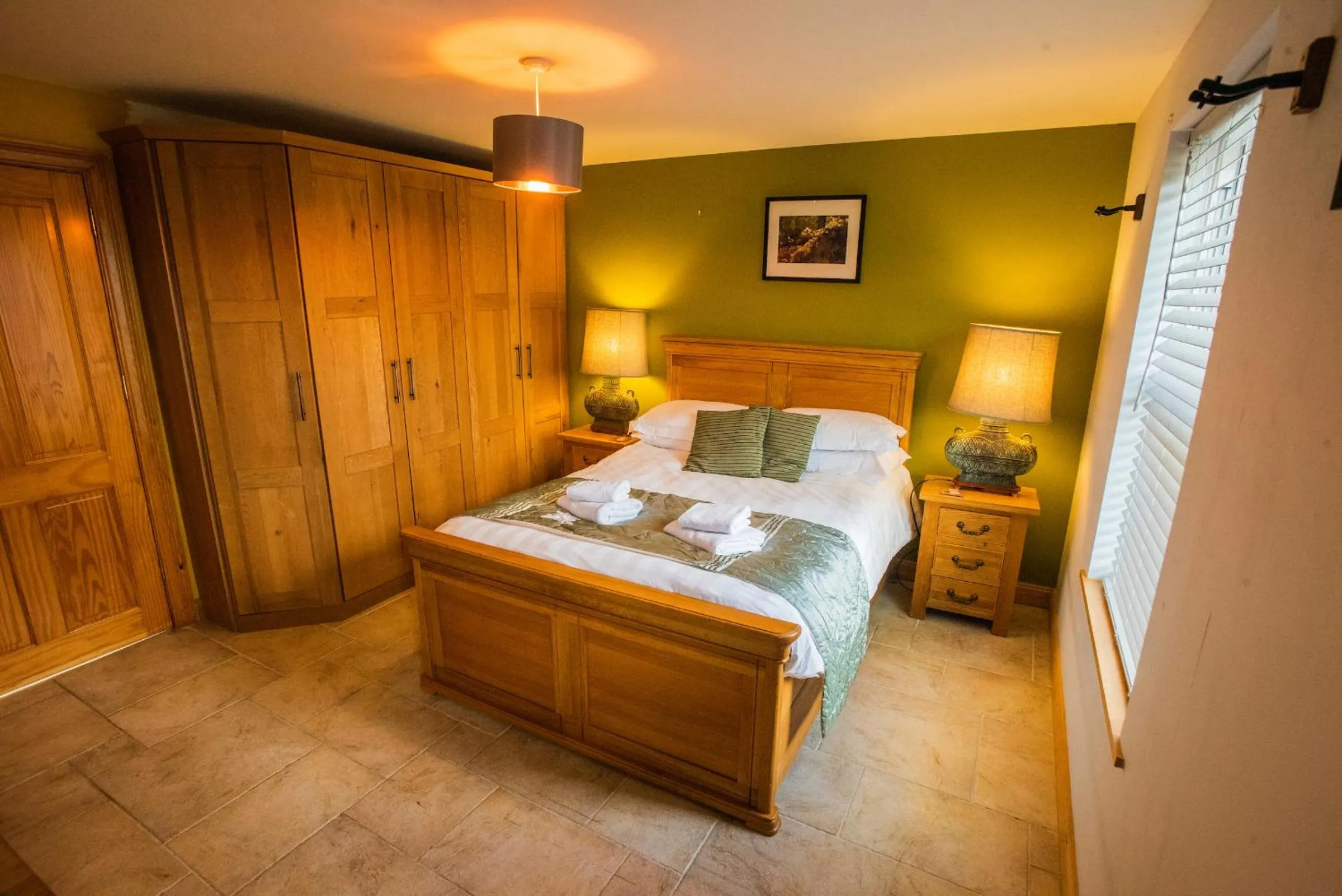 Bedroom, Bed in Errichel House and Cottages