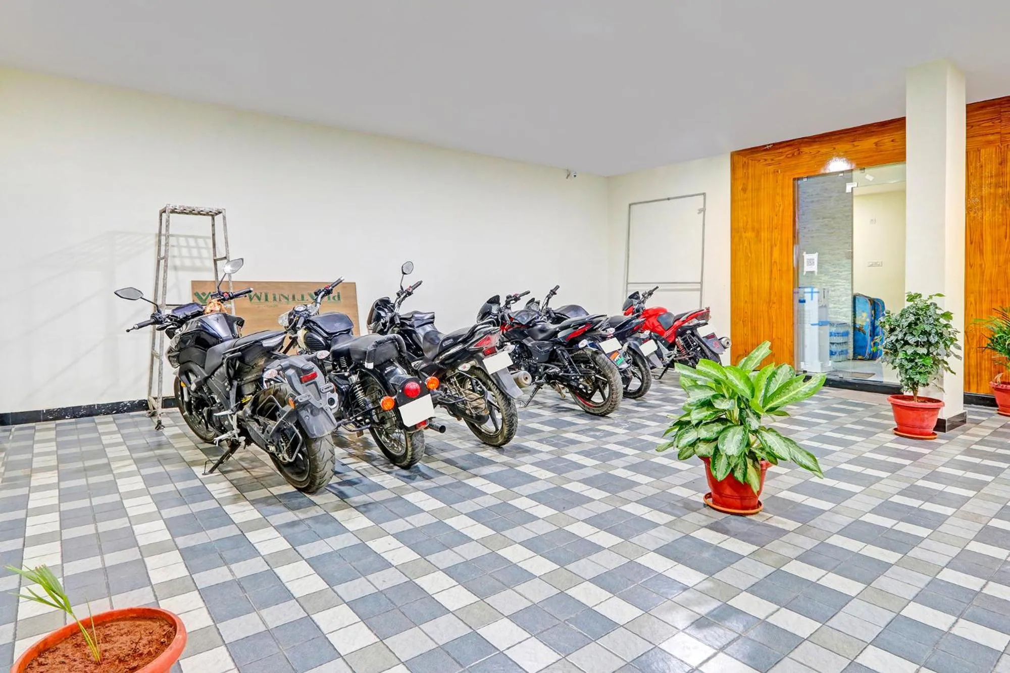 Parking in FabHotel Dharani Grand - Nr Mamata Medical College