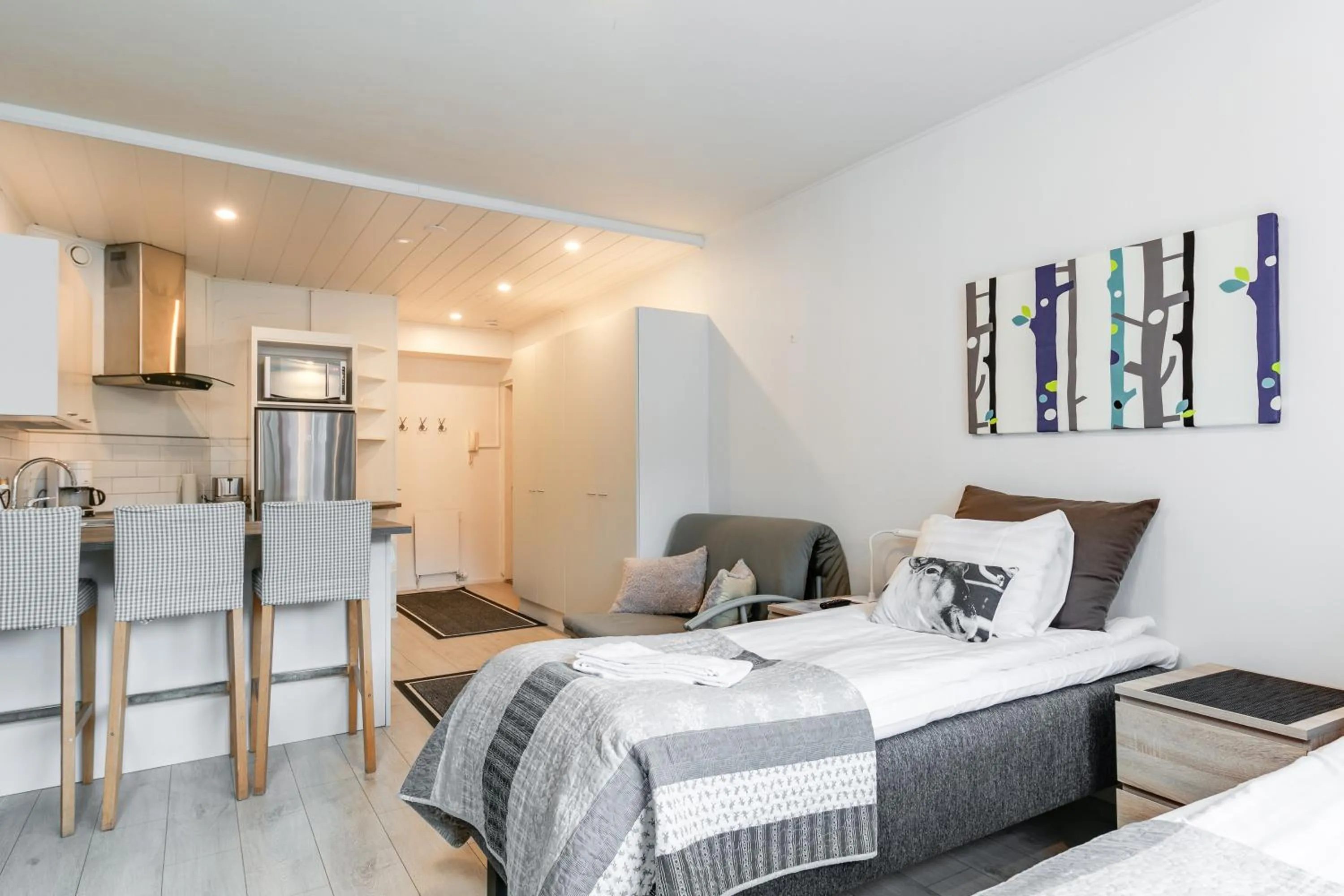 Bed in Santa's Holiday Homes