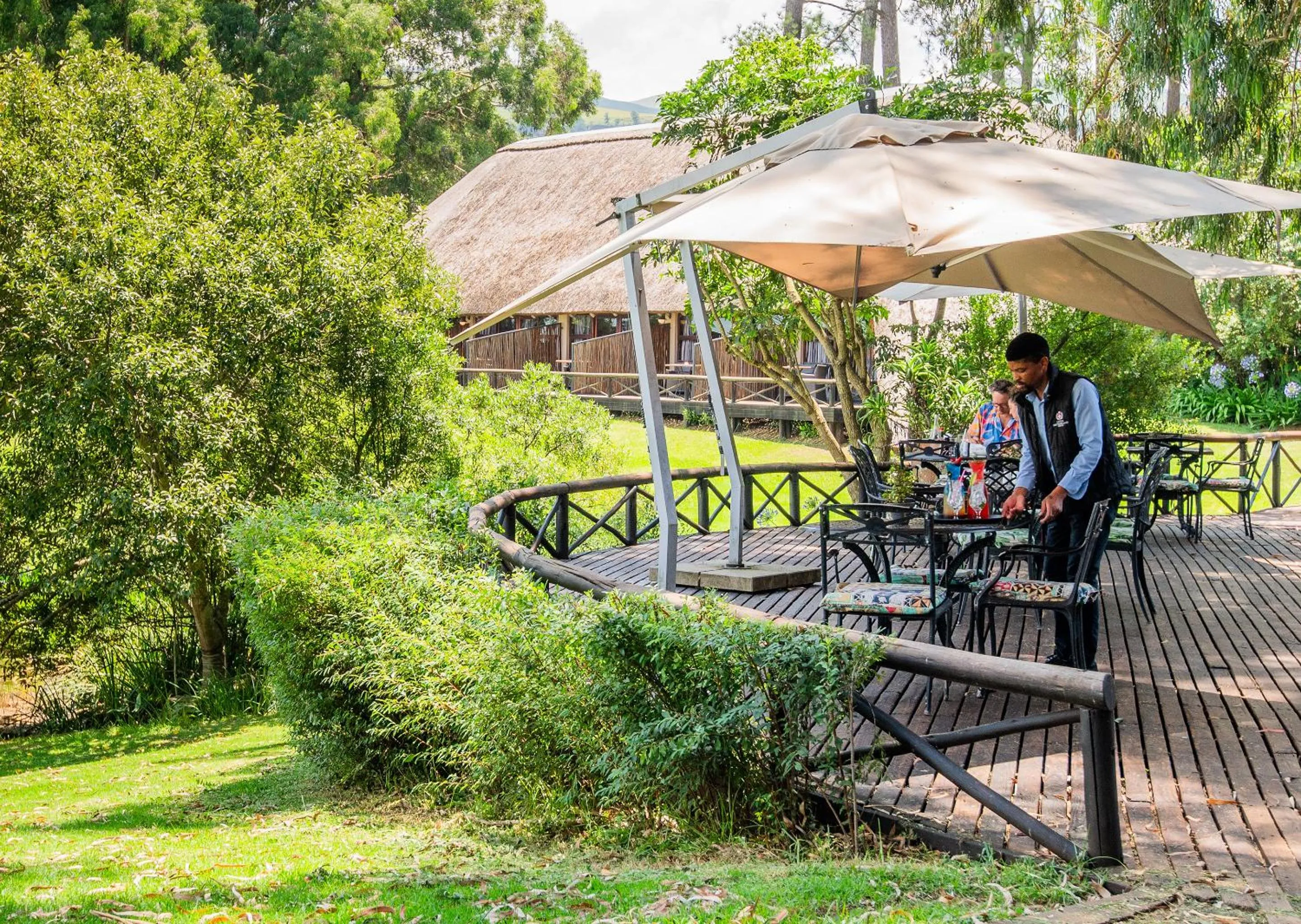 Patio in Little Switzerland Resort by Dream Resorts
