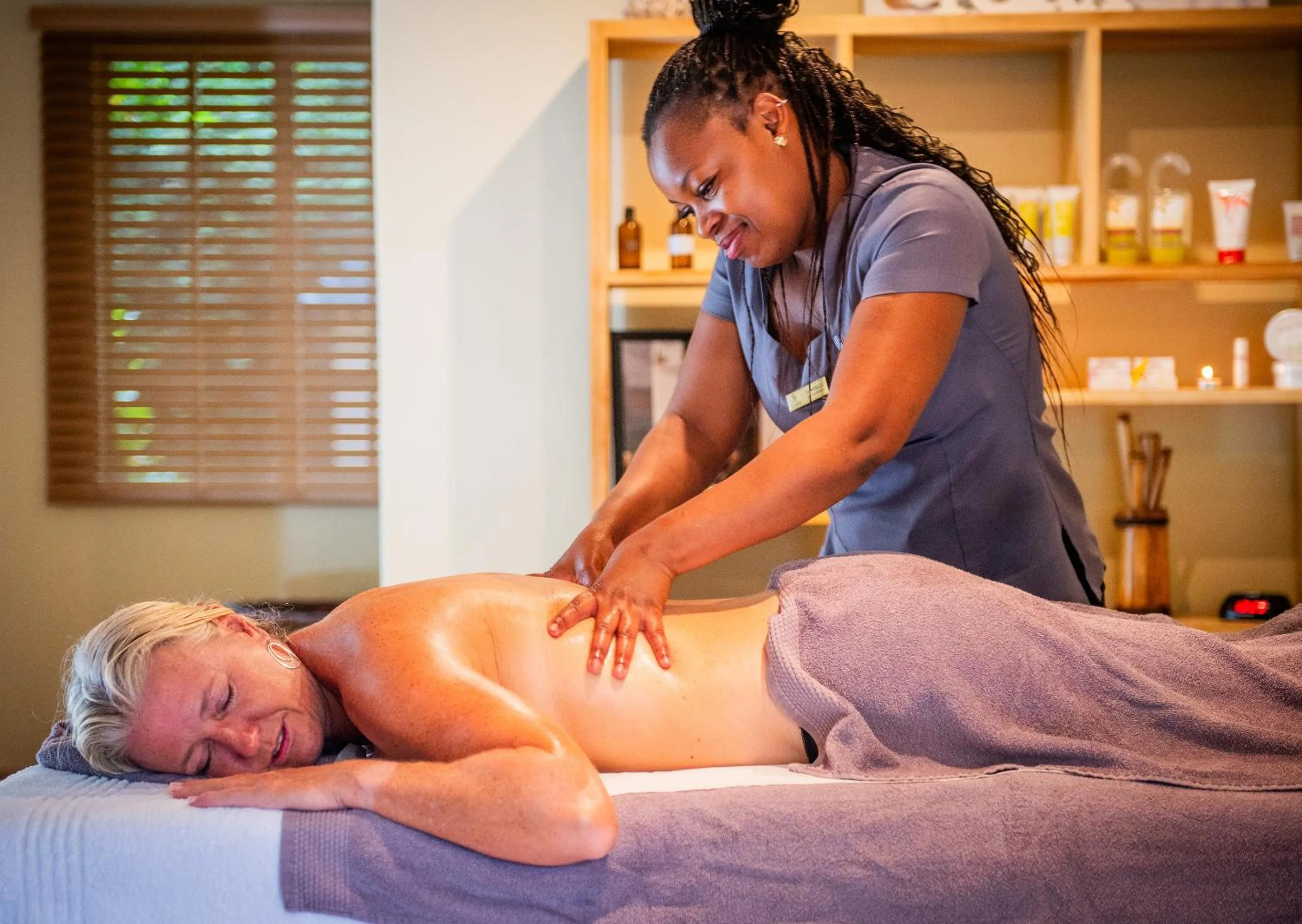 People in Little Switzerland Resort by Dream Resorts