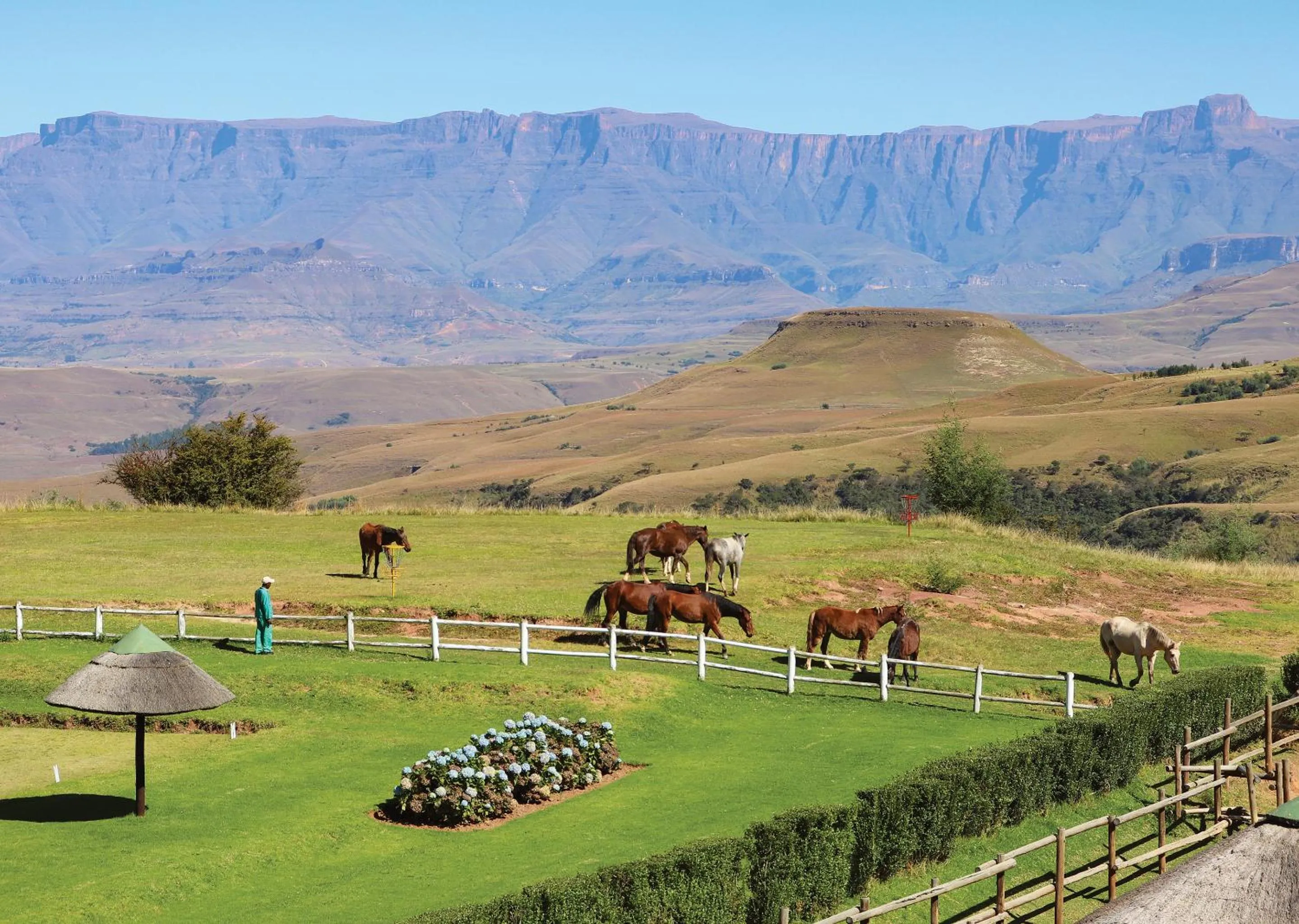 People in Little Switzerland Resort by Dream Resorts