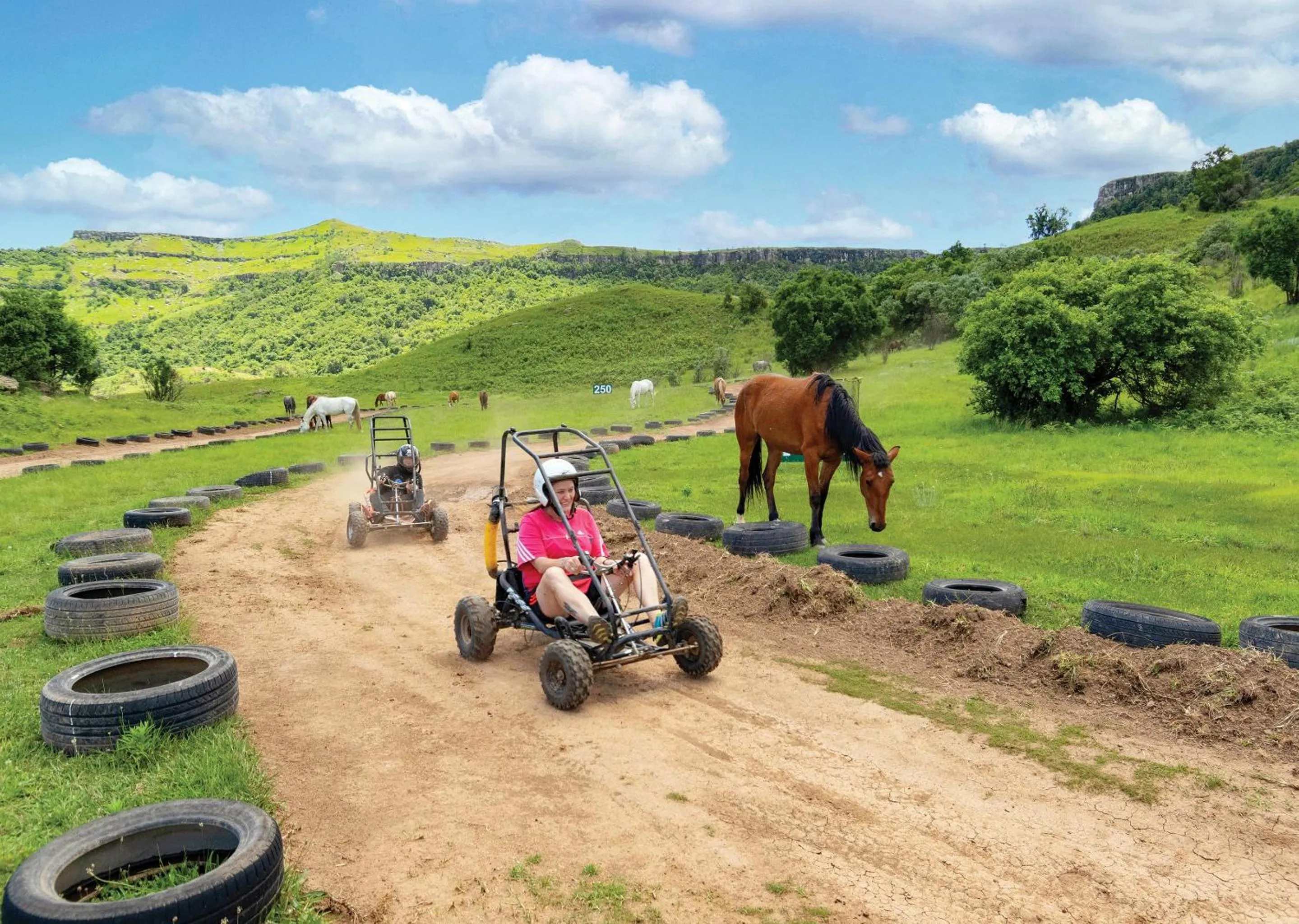 People in Little Switzerland Resort by Dream Resorts