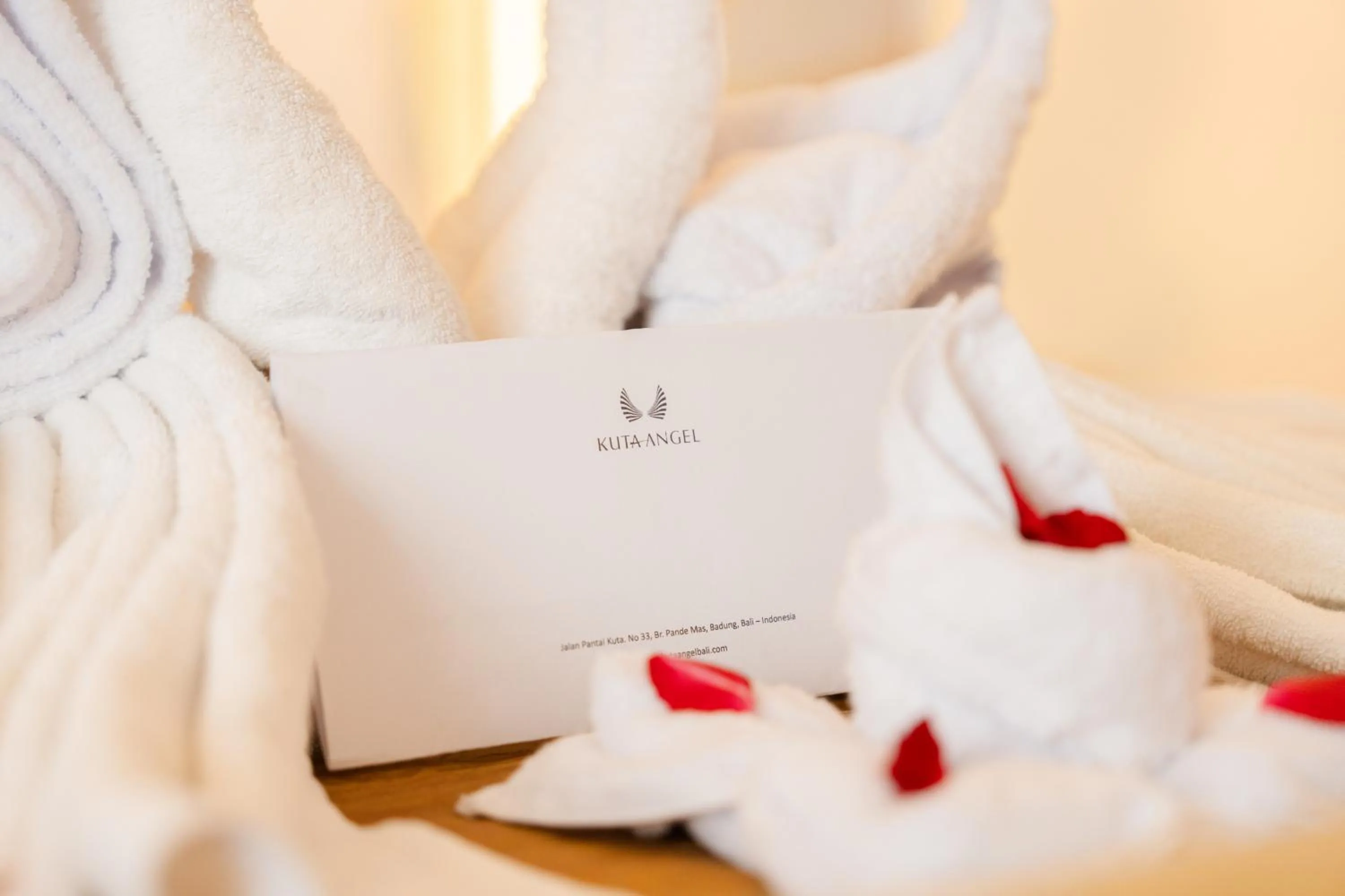 towels in Kuta Angel Hotel