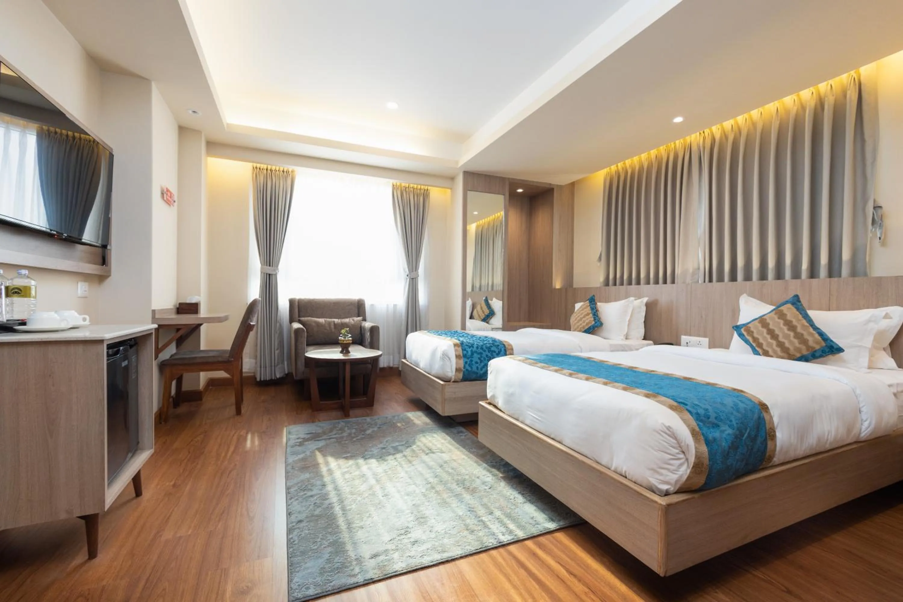 Bedroom, Bed in Shuvatara Suites & Spa, Thamel