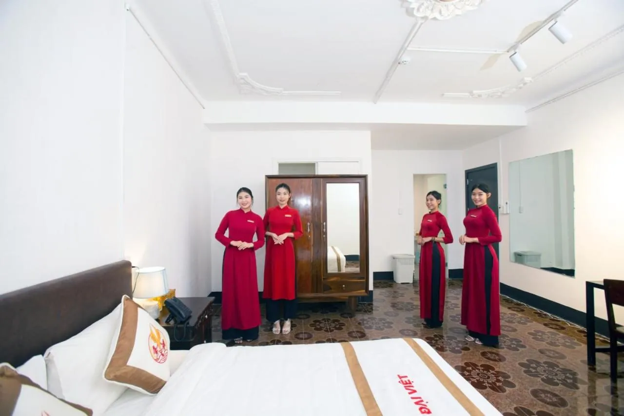 Bed in THE RICE HOTEL Nong Thon Dai Viet 131 Bui Vien