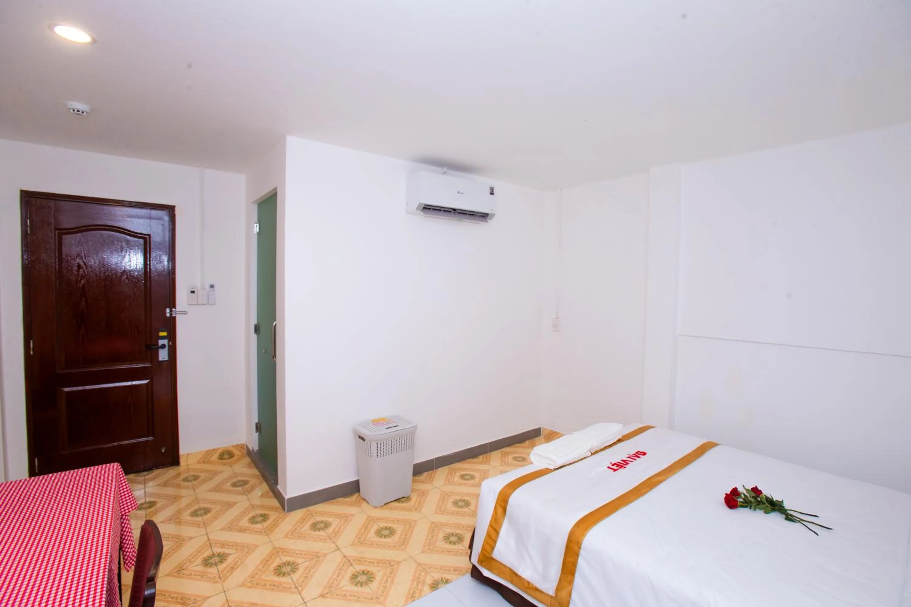 Bed in THE RICE HOTEL Nong Thon Dai Viet 131 Bui Vien