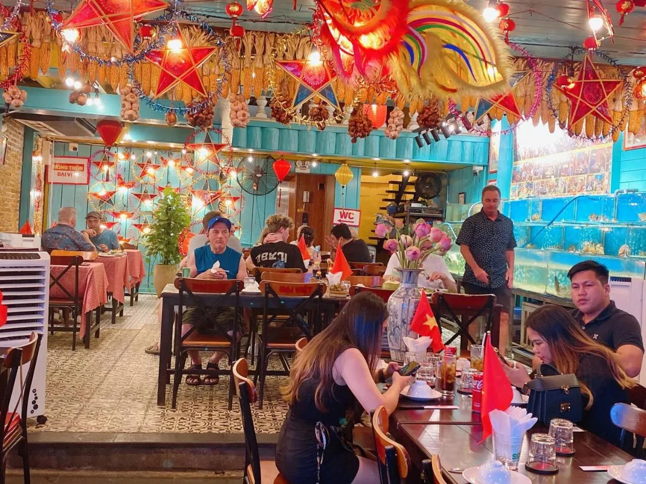 Restaurant/places to eat in THE RICE HOTEL Nong Thon Dai Viet 131 Bui Vien