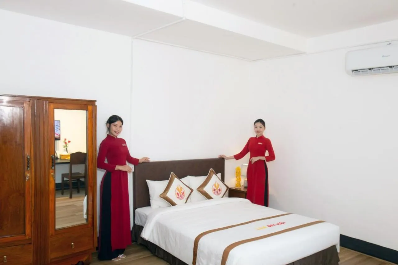 Bed in THE RICE HOTEL Nong Thon Dai Viet 131 Bui Vien