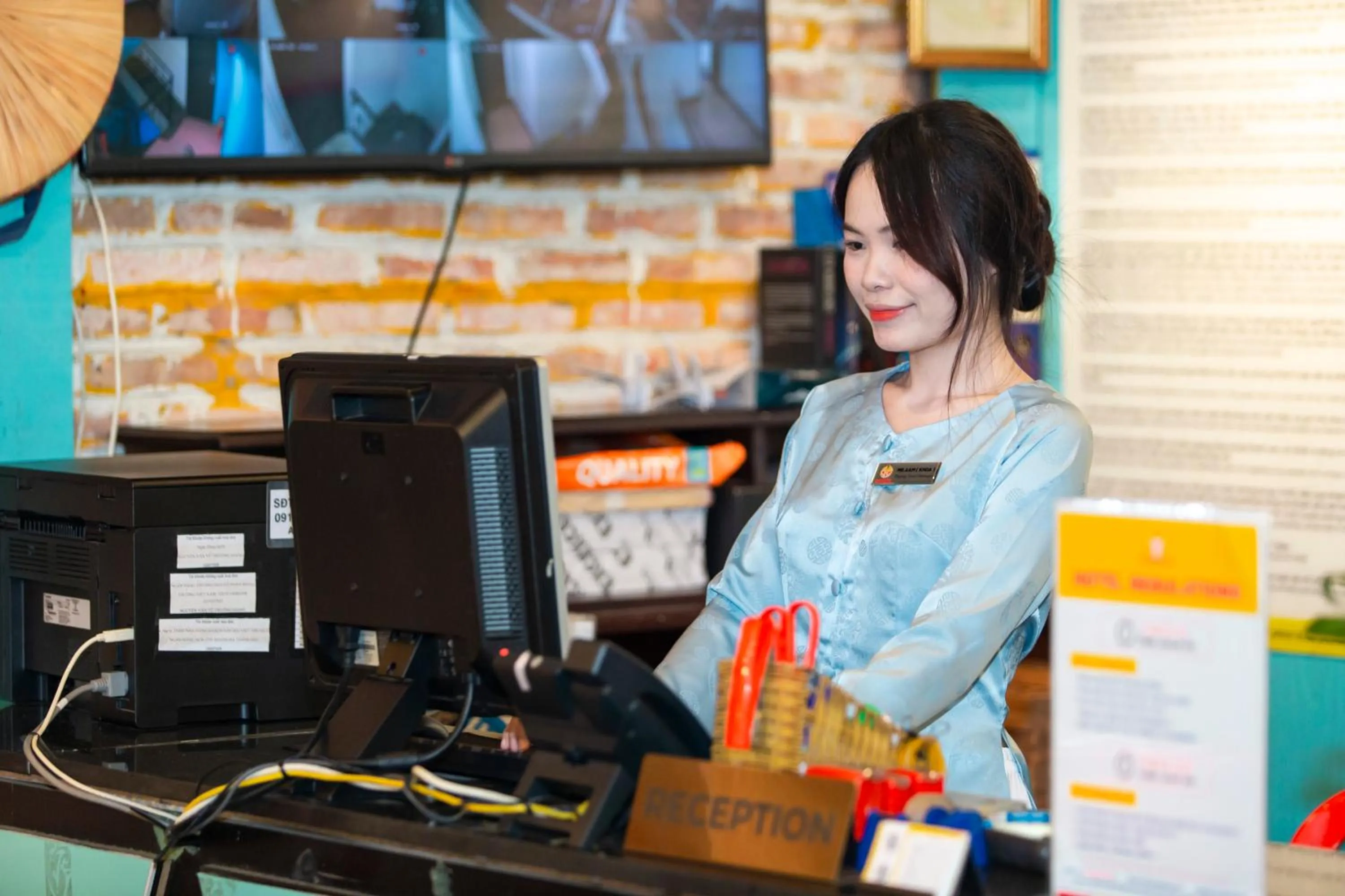 Lobby or reception in THE RICE HOTEL Nong Thon Dai Viet 131 Bui Vien