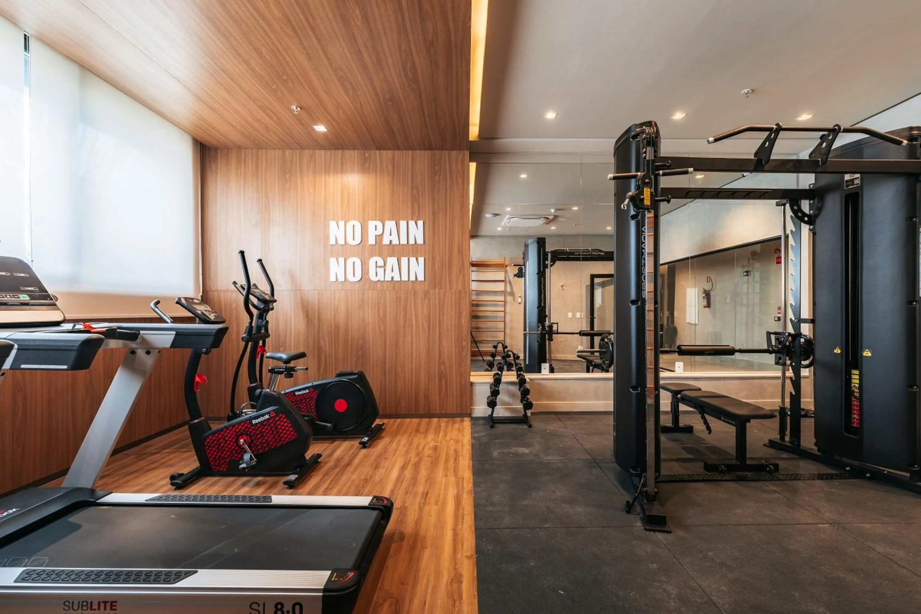 Fitness centre/facilities in WTC Goiânia Stay & Hotel by Atlantica