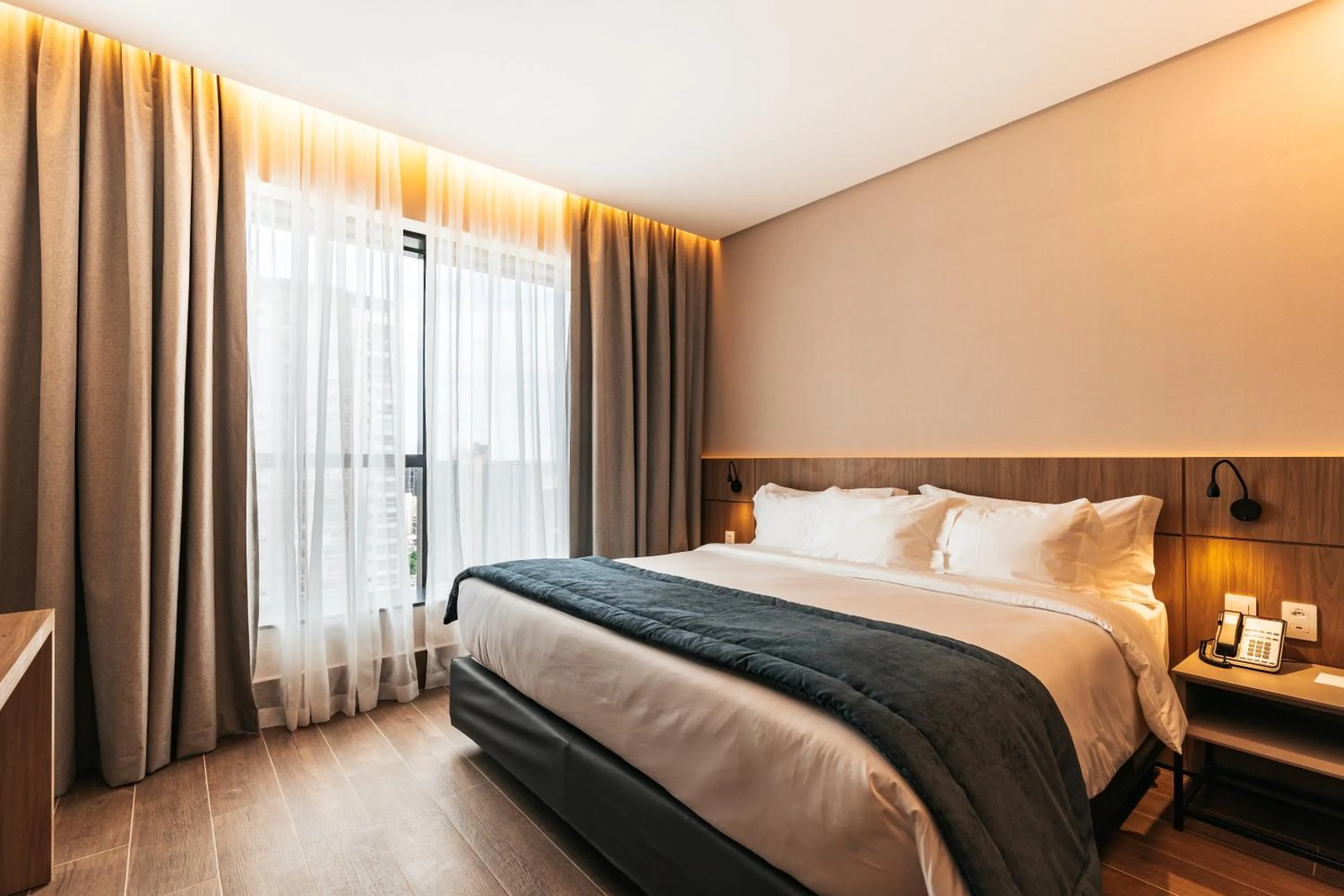 Bed in WTC Goiânia Stay & Hotel by Atlantica