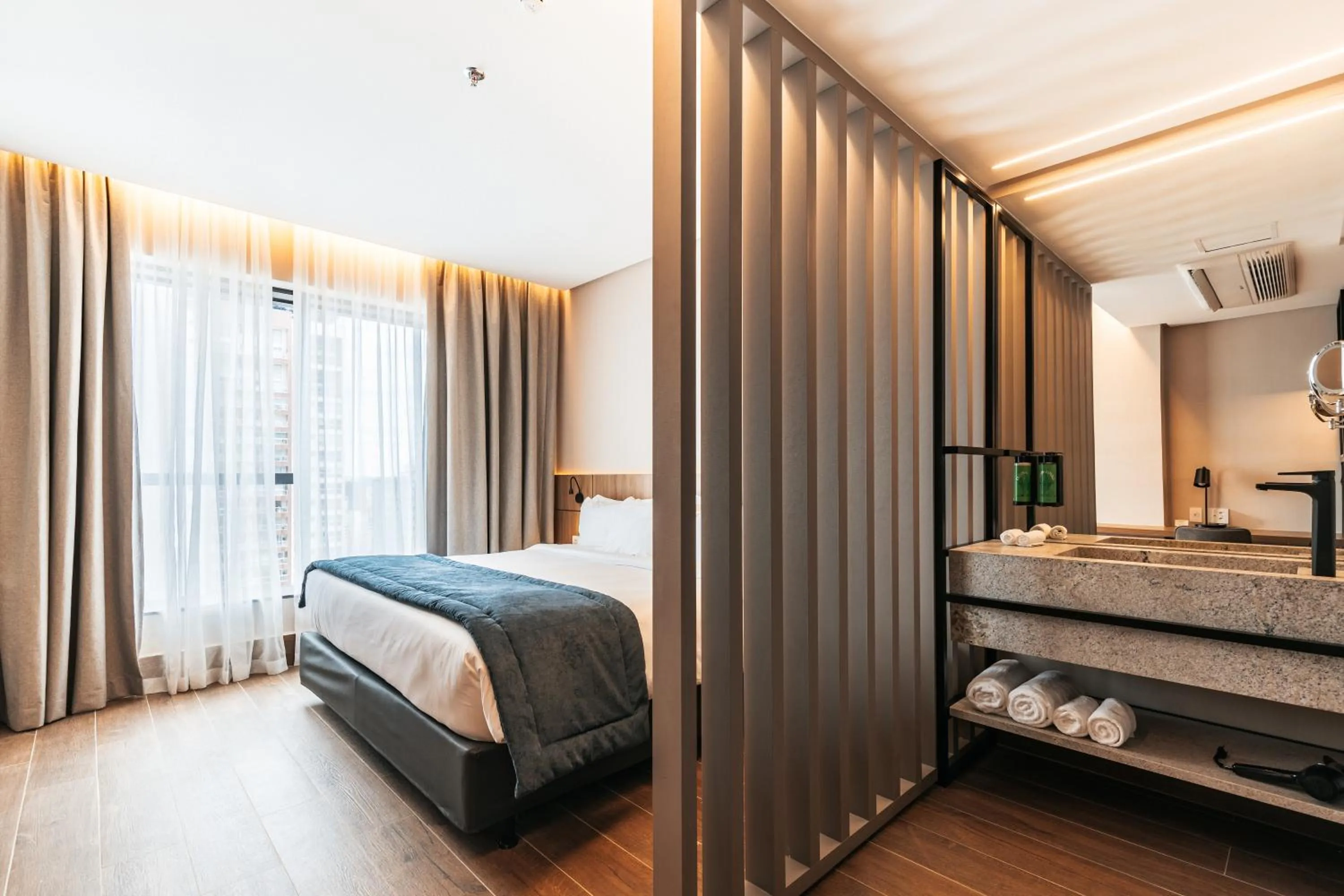 Bed in WTC Goiânia Stay & Hotel by Atlantica