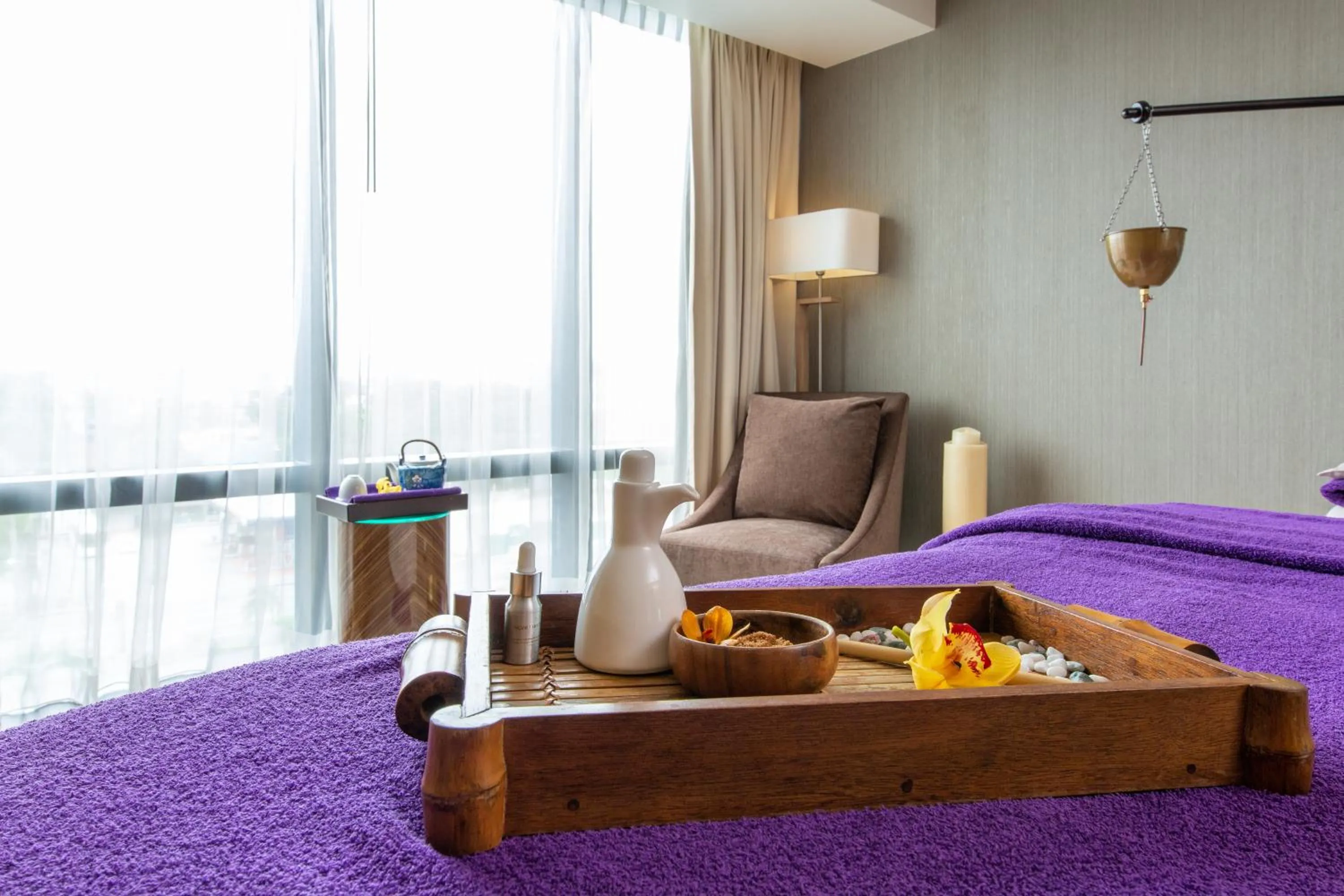 Spa and wellness centre/facilities, Bed in City of Dreams - Nobu Hotel Manila
