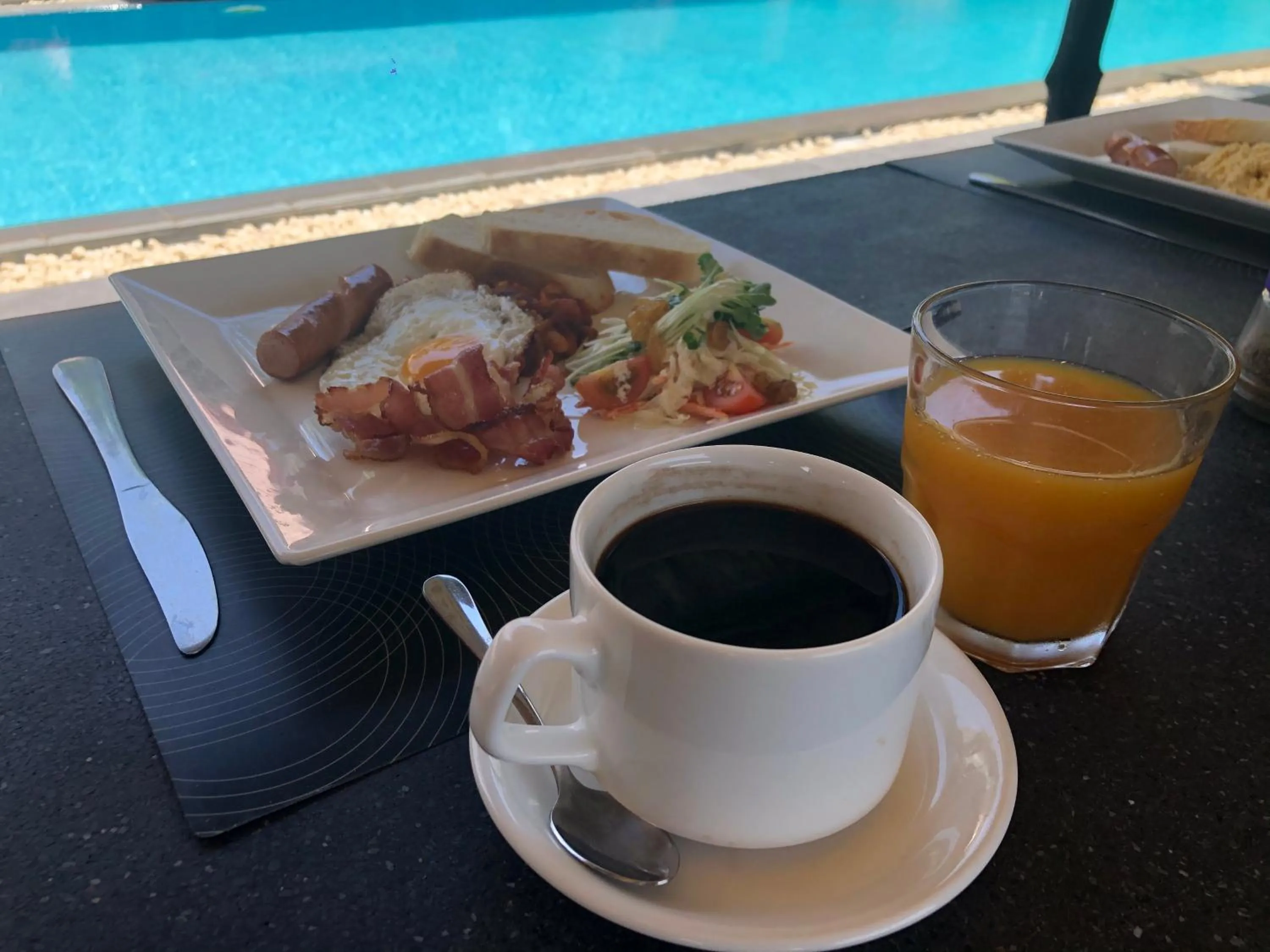 Continental breakfast in Mui Ne Hills Bliss Hotel