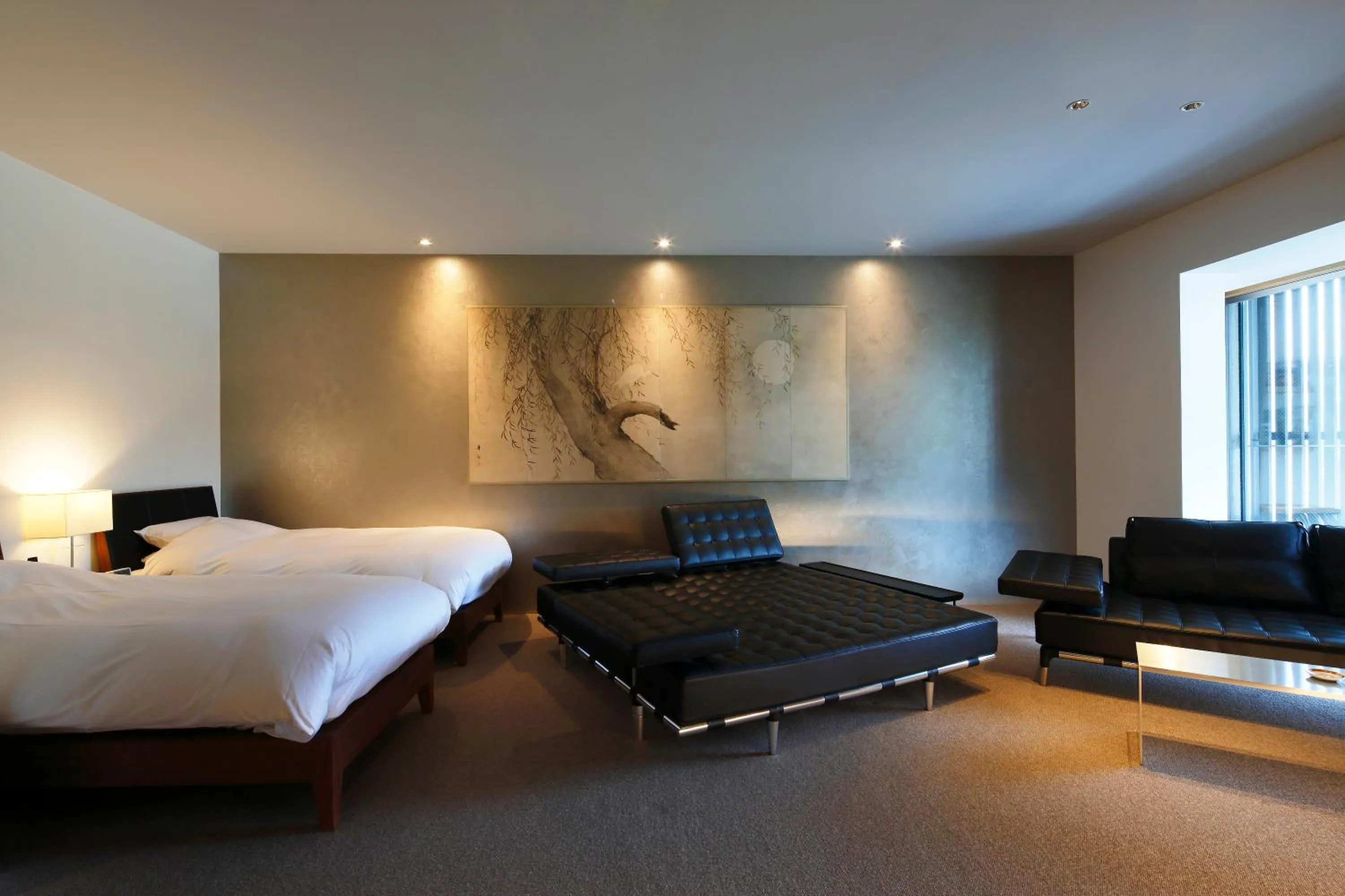 Living room, Bed in Aoi Hotel Kyoto