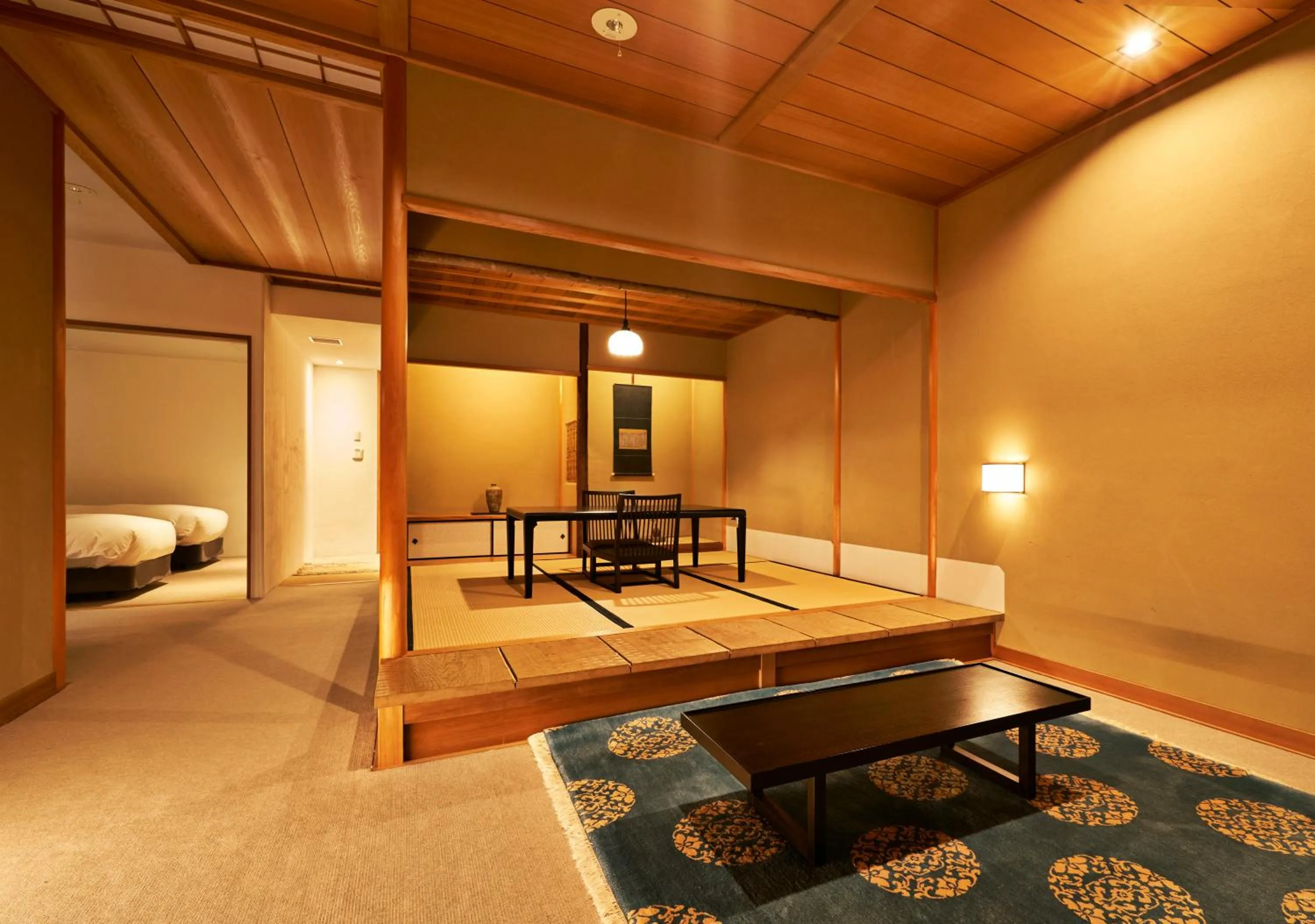 Living room, Bed in Aoi Hotel Kyoto