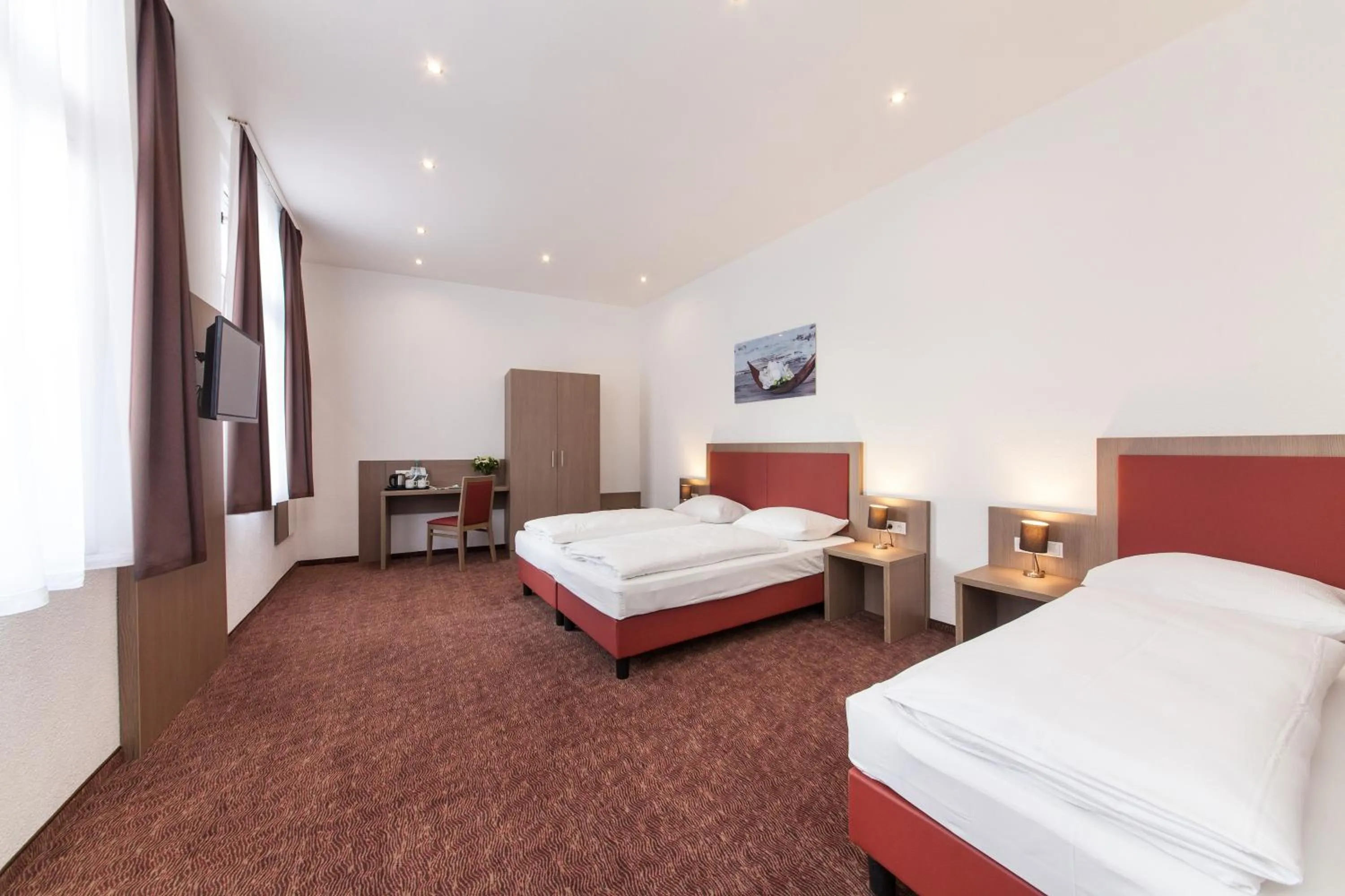 Bed in Hotel Excelsior Dortmund Hauptbahnhof