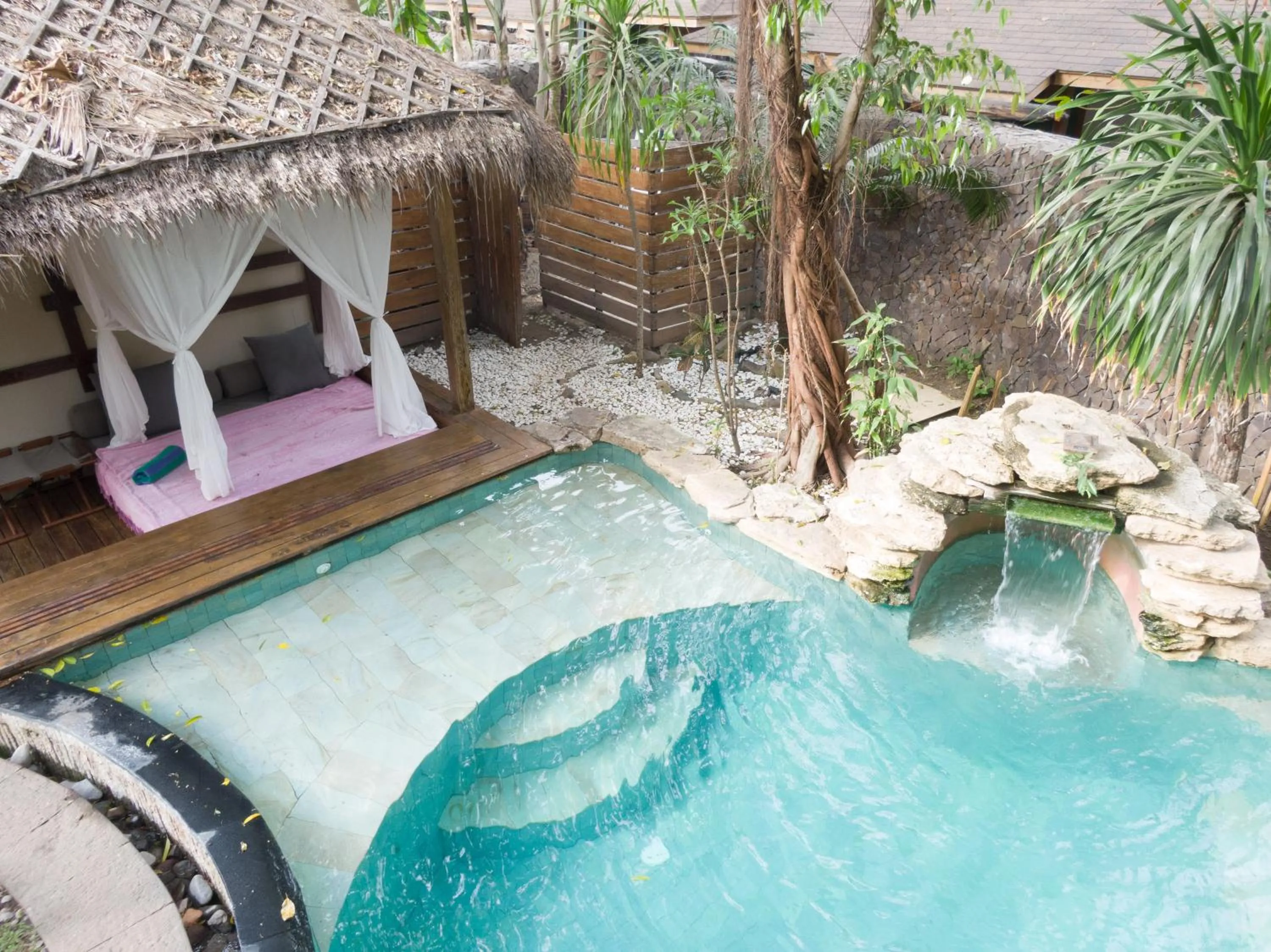 Swimming pool in Villa Bhuvana with private swimming pool
