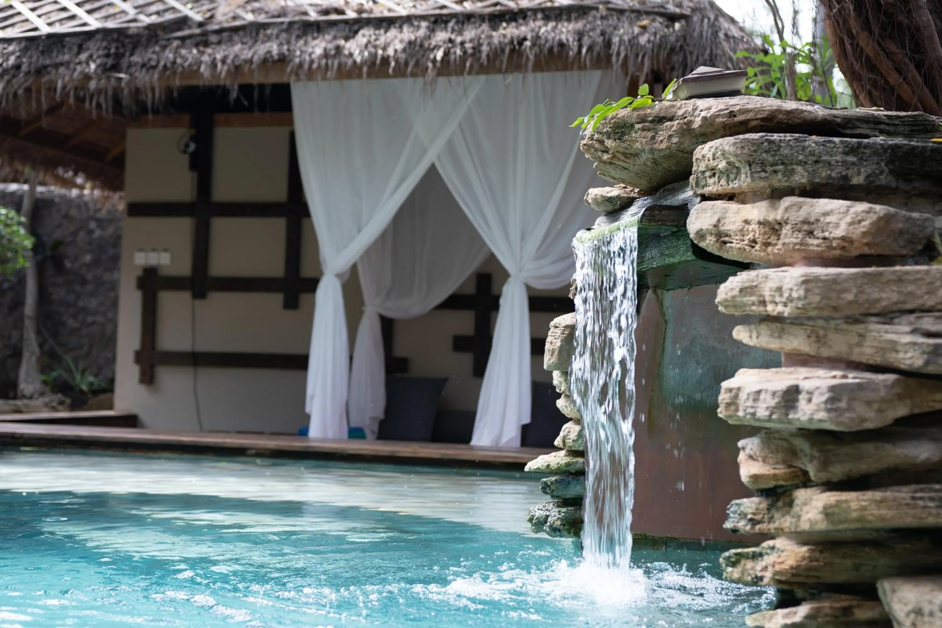 Swimming pool in Villa Bhuvana with private swimming pool