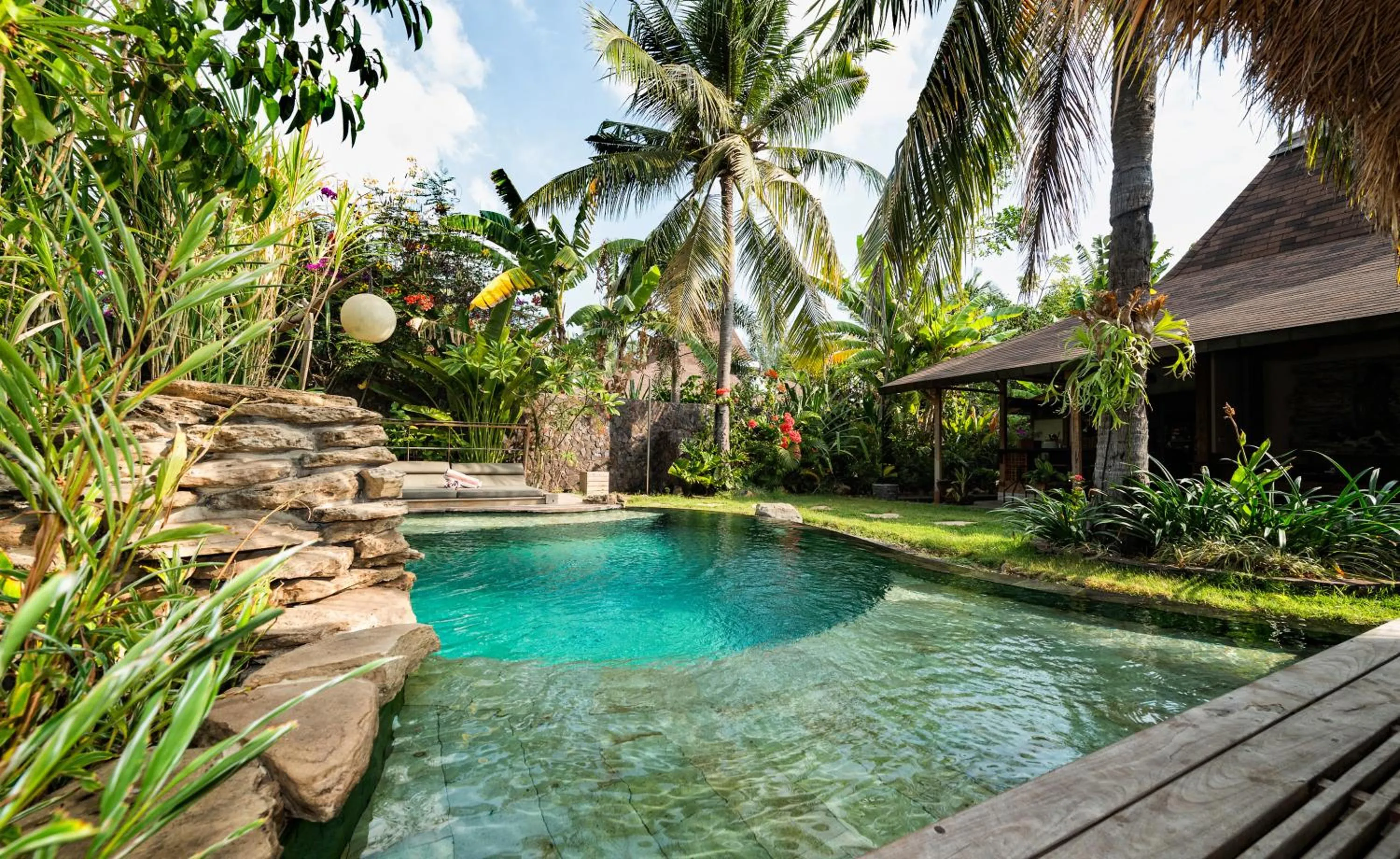 Facade/entrance in Villa Bhuvana with private swimming pool