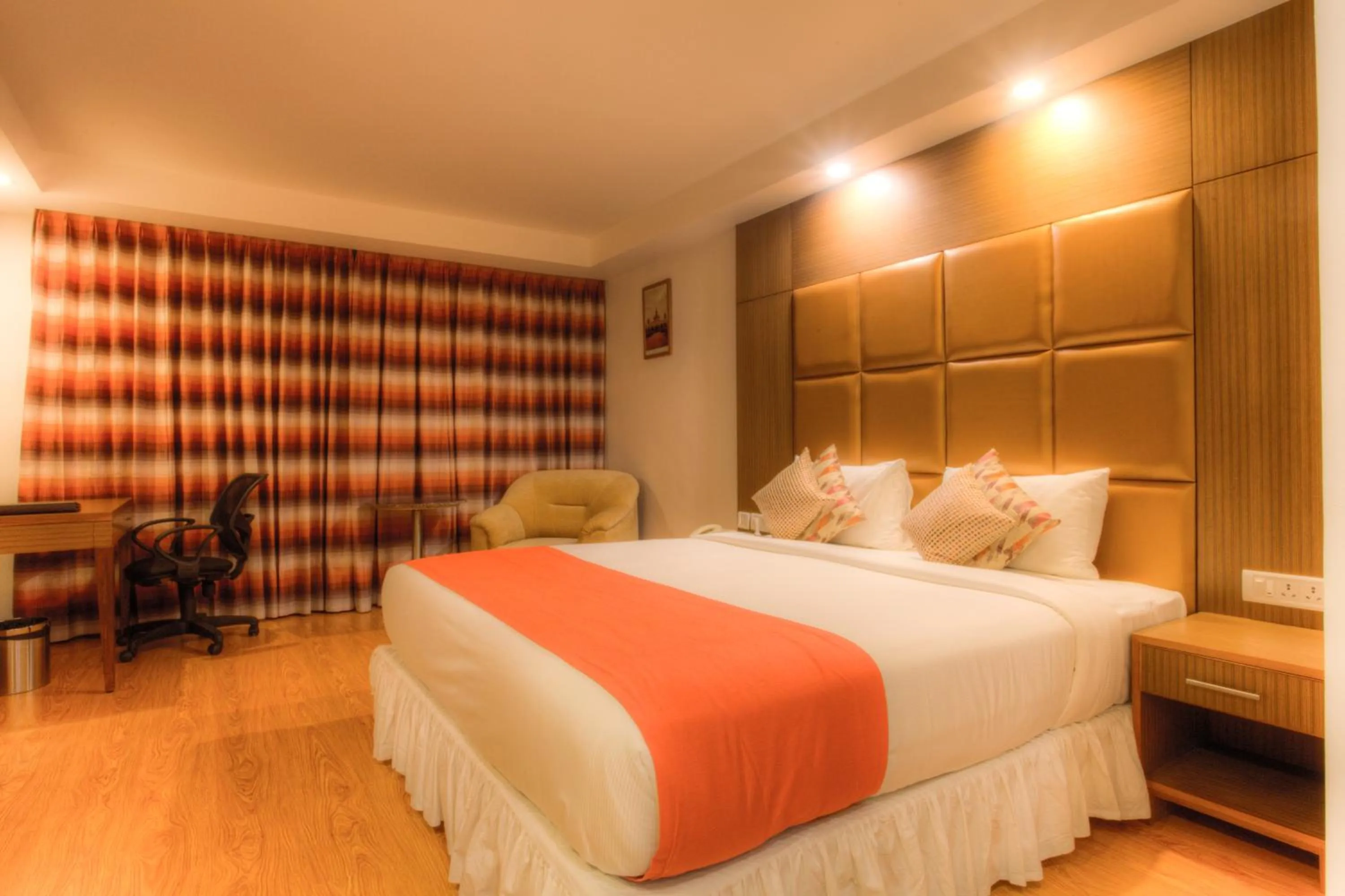 Bed in The Atrium Boutique Hotel