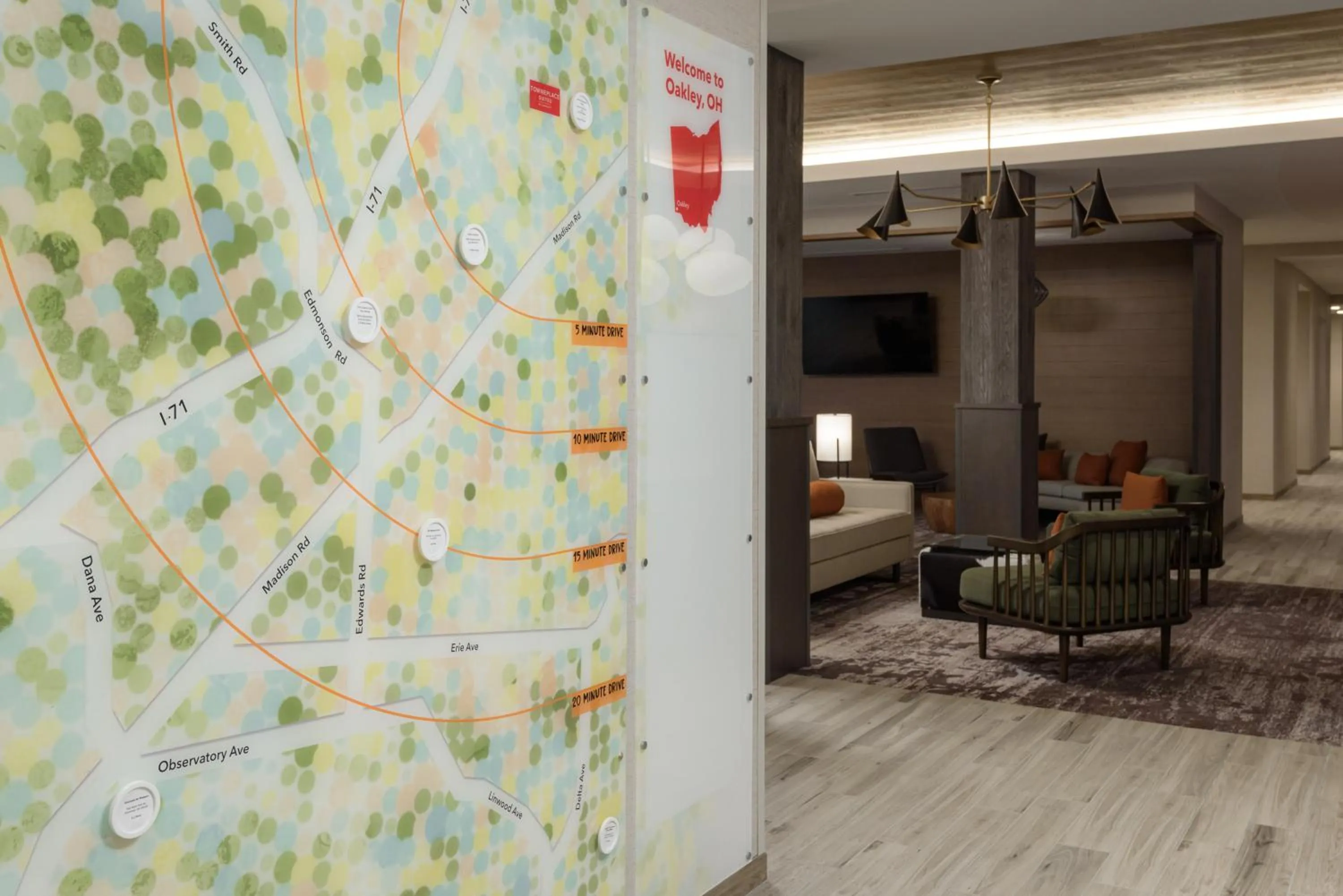 Lobby or reception in TownePlace Suites by Marriott Cincinnati Oakley