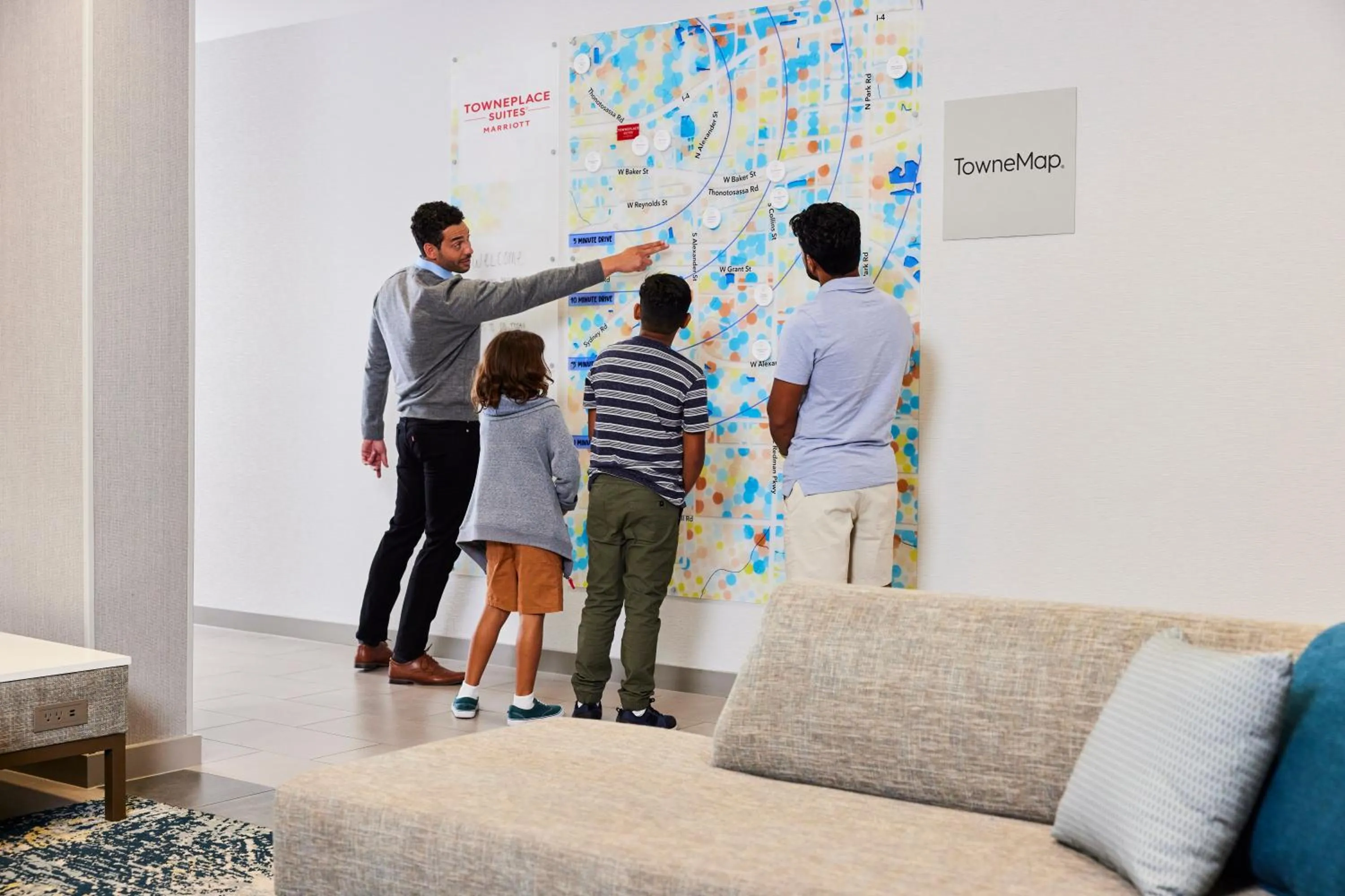 Lobby or reception in TownePlace Suites by Marriott Cincinnati Oakley