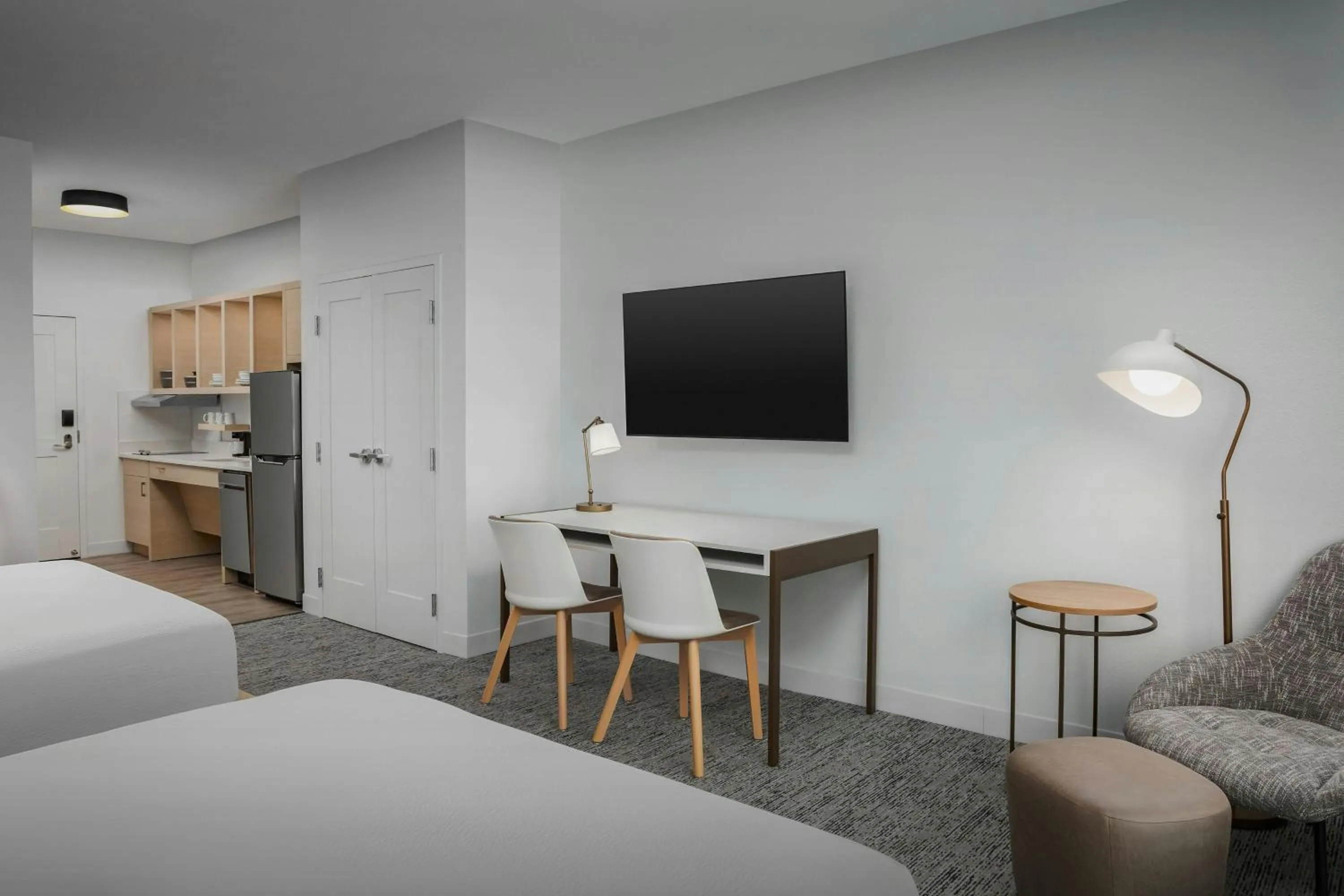 Kitchen or kitchenette, Bed in TownePlace Suites by Marriott Forney