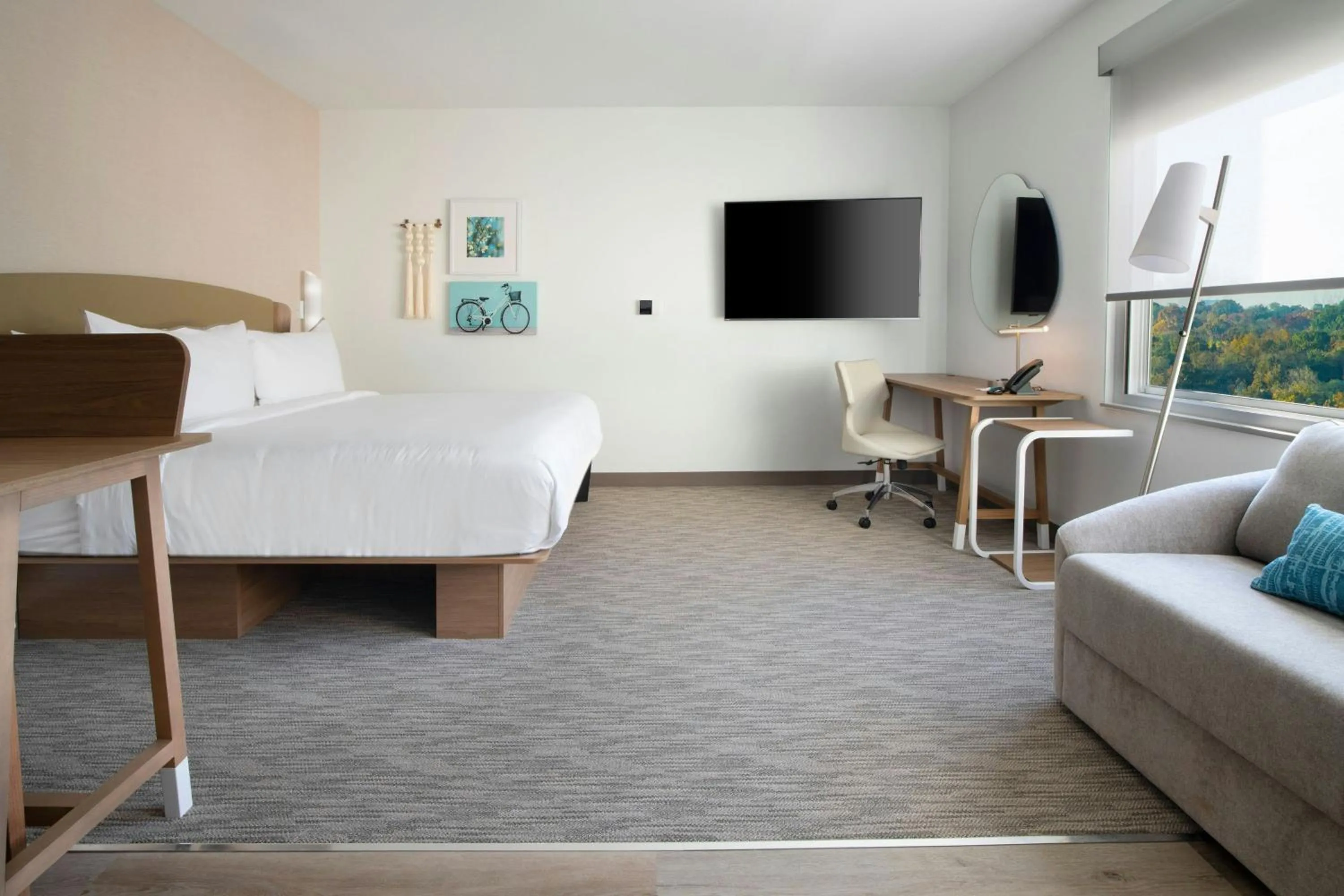 Photo of the whole room, Bed in Element Fort Smith